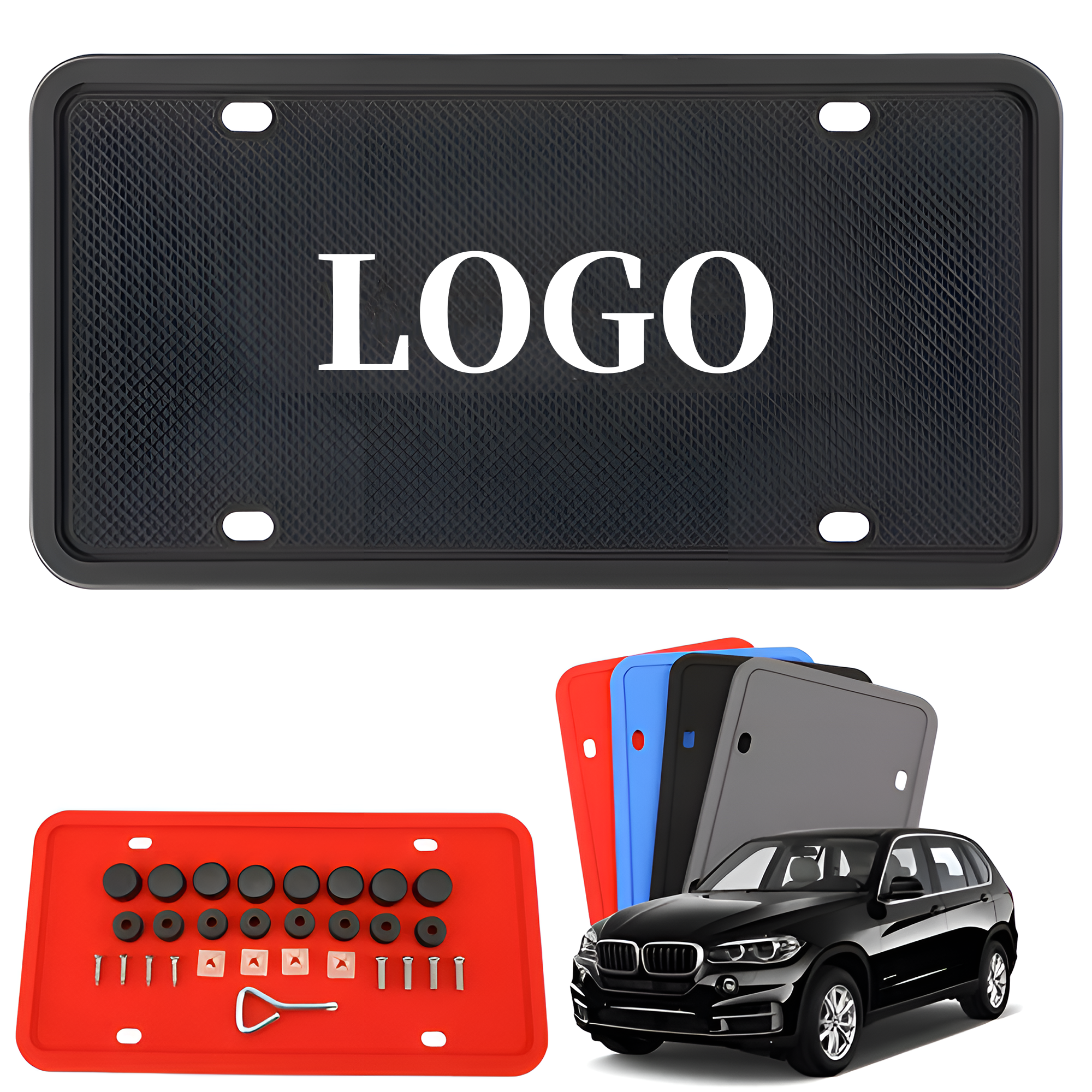 Silicone Rust Proof License Plate Frame 4