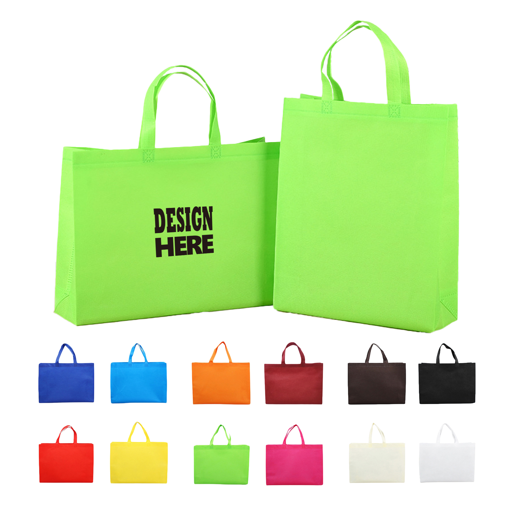 Multi-Color Reusable Tote Gift Bags