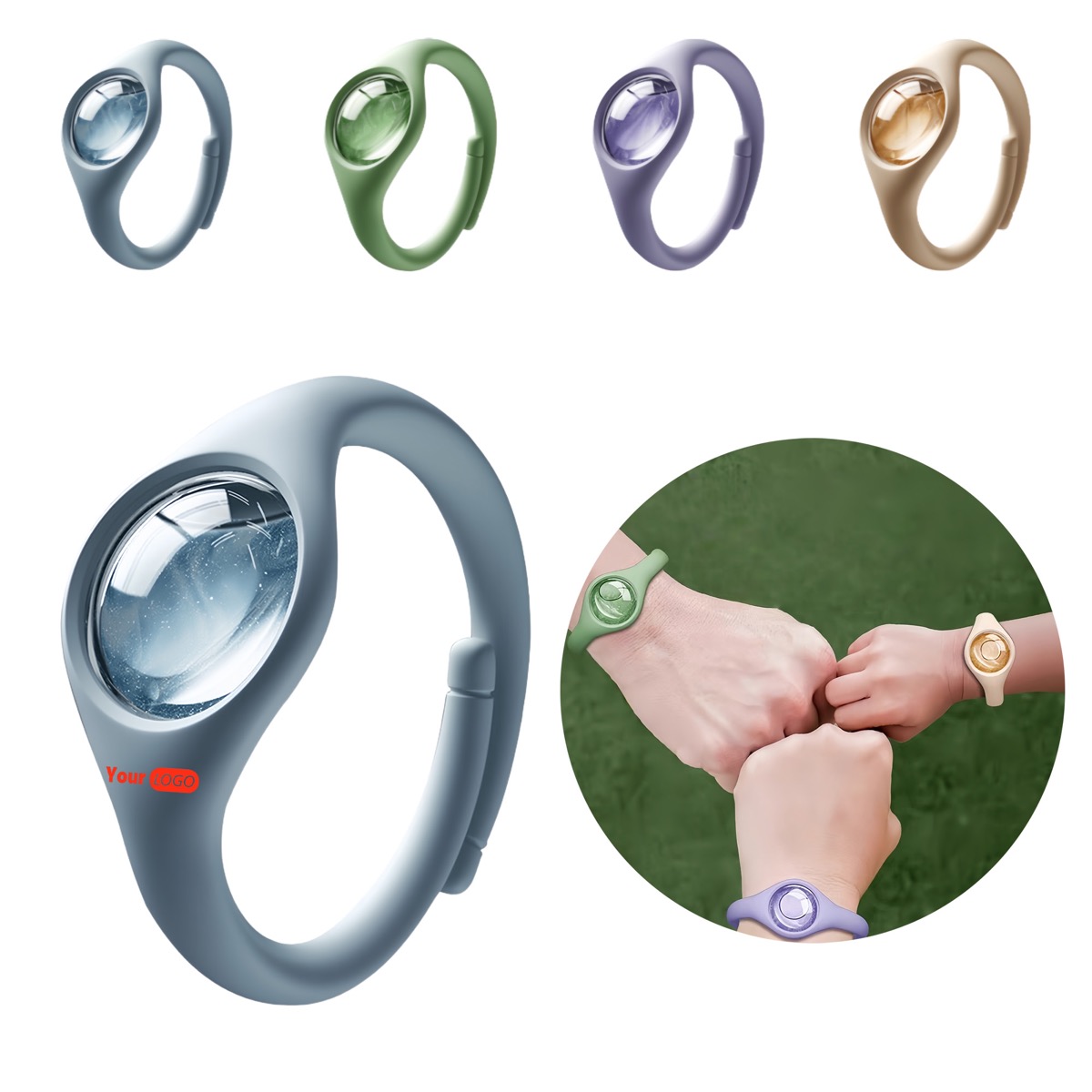 Silicone Breathable Mosquito Repellent Wristband 5