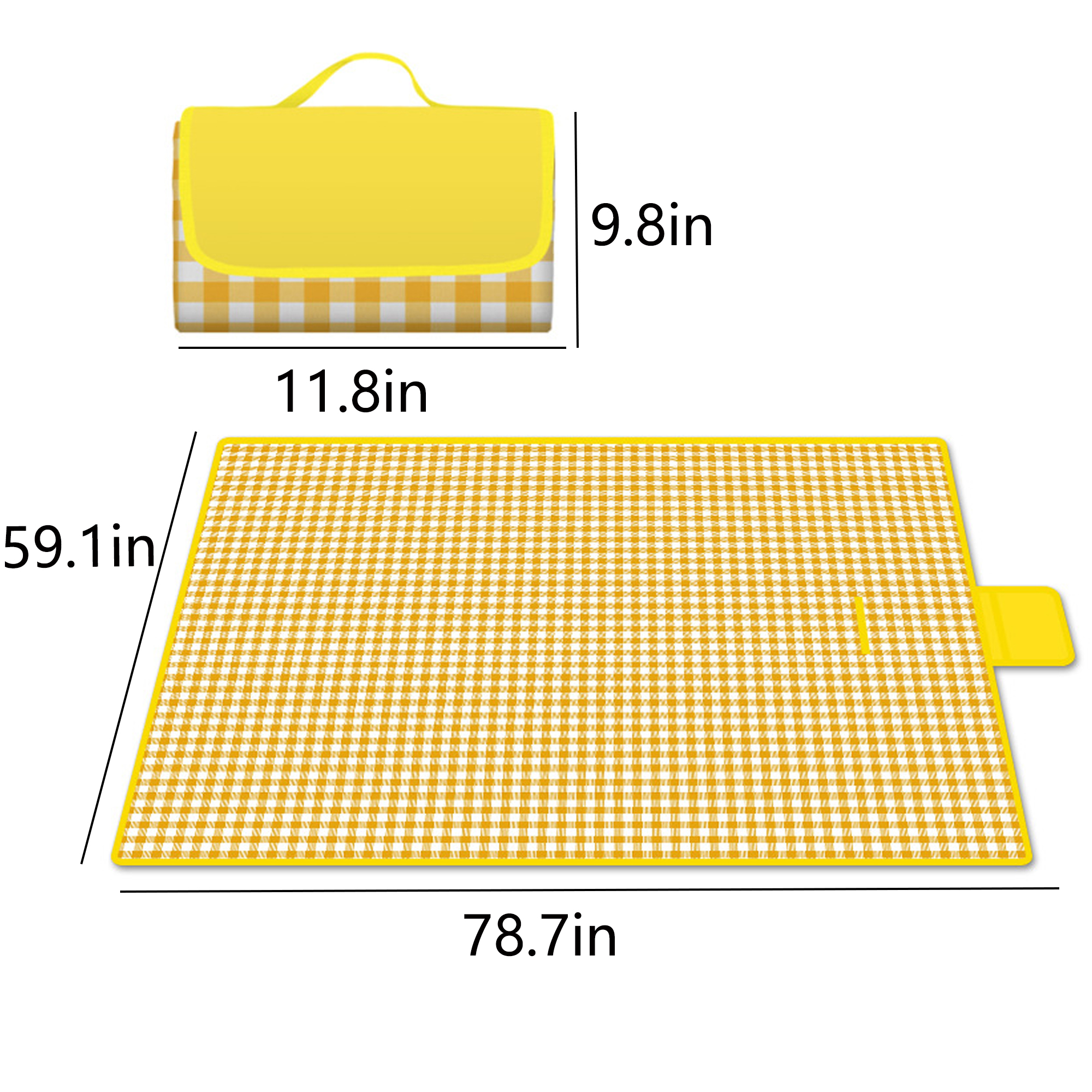 MOQ 5 Piece Oxford Picnic Mat 3
