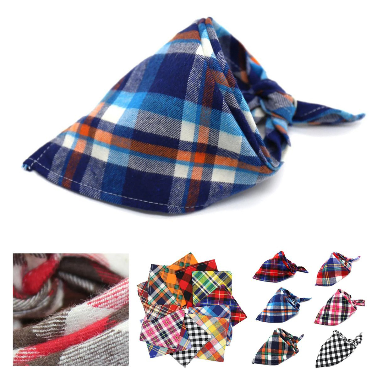Adjustable Cotton Bandana for Dogs and Puppies