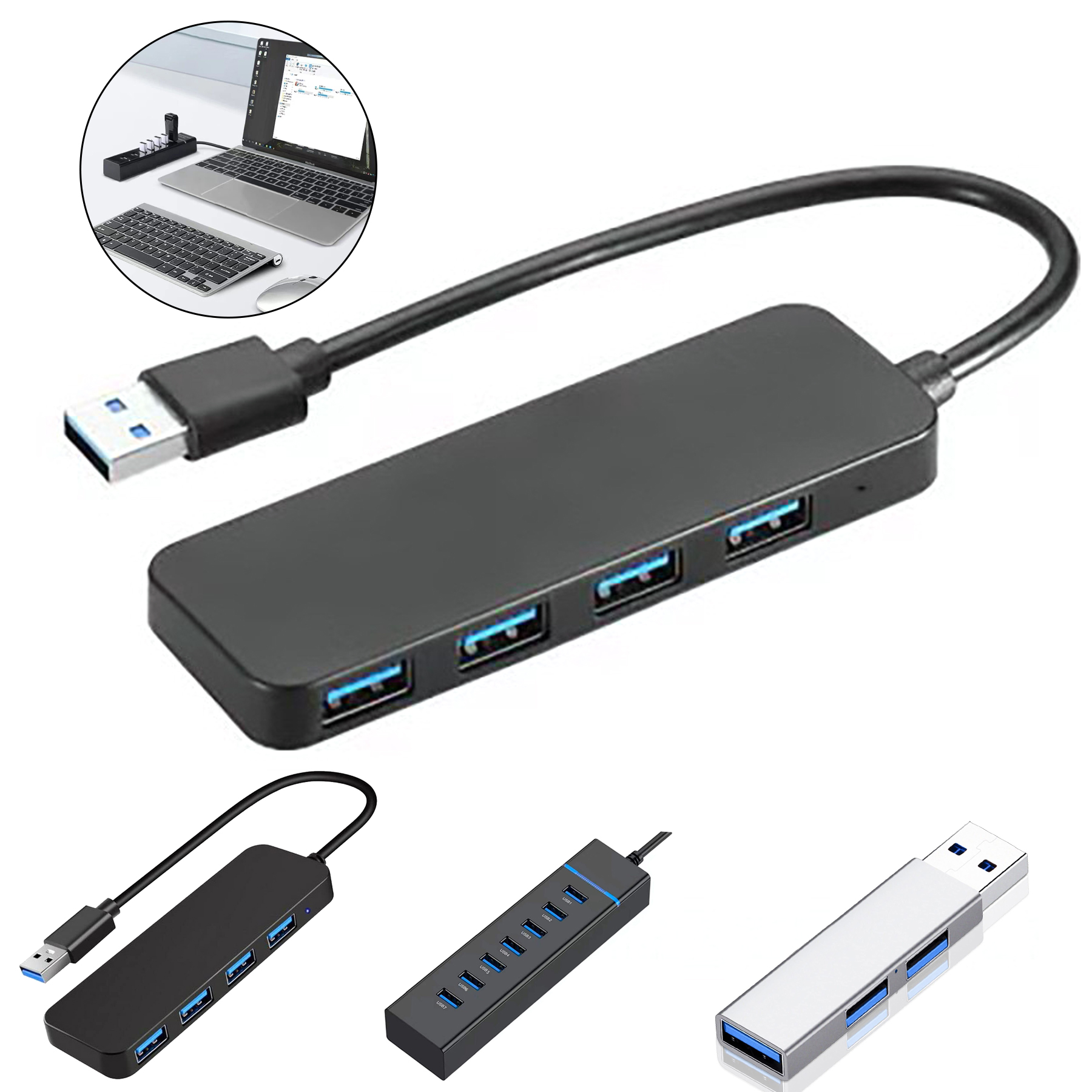 4-Port USB 3.0 Hub 5