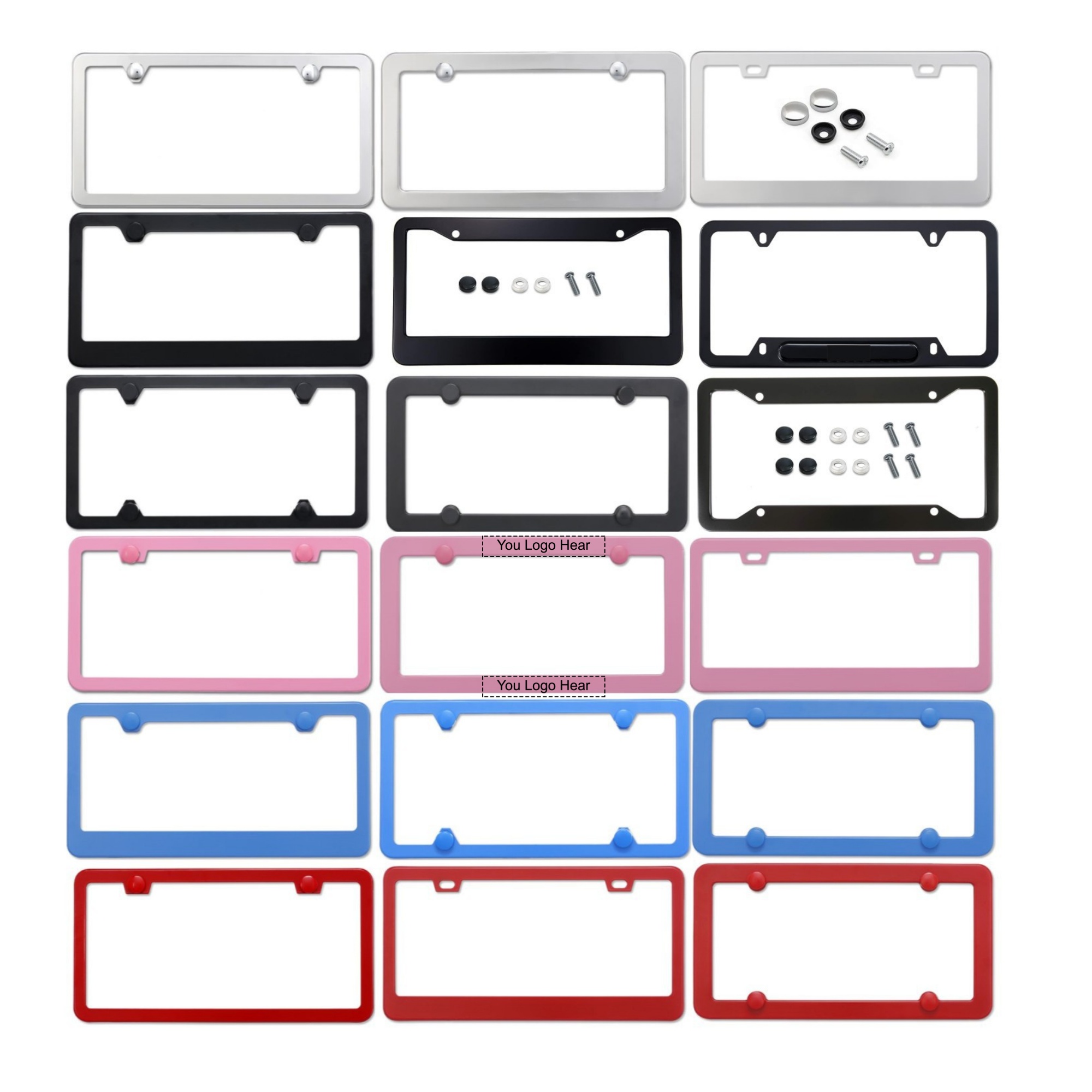 Aluminum License Plate Frames Tag Frame 3