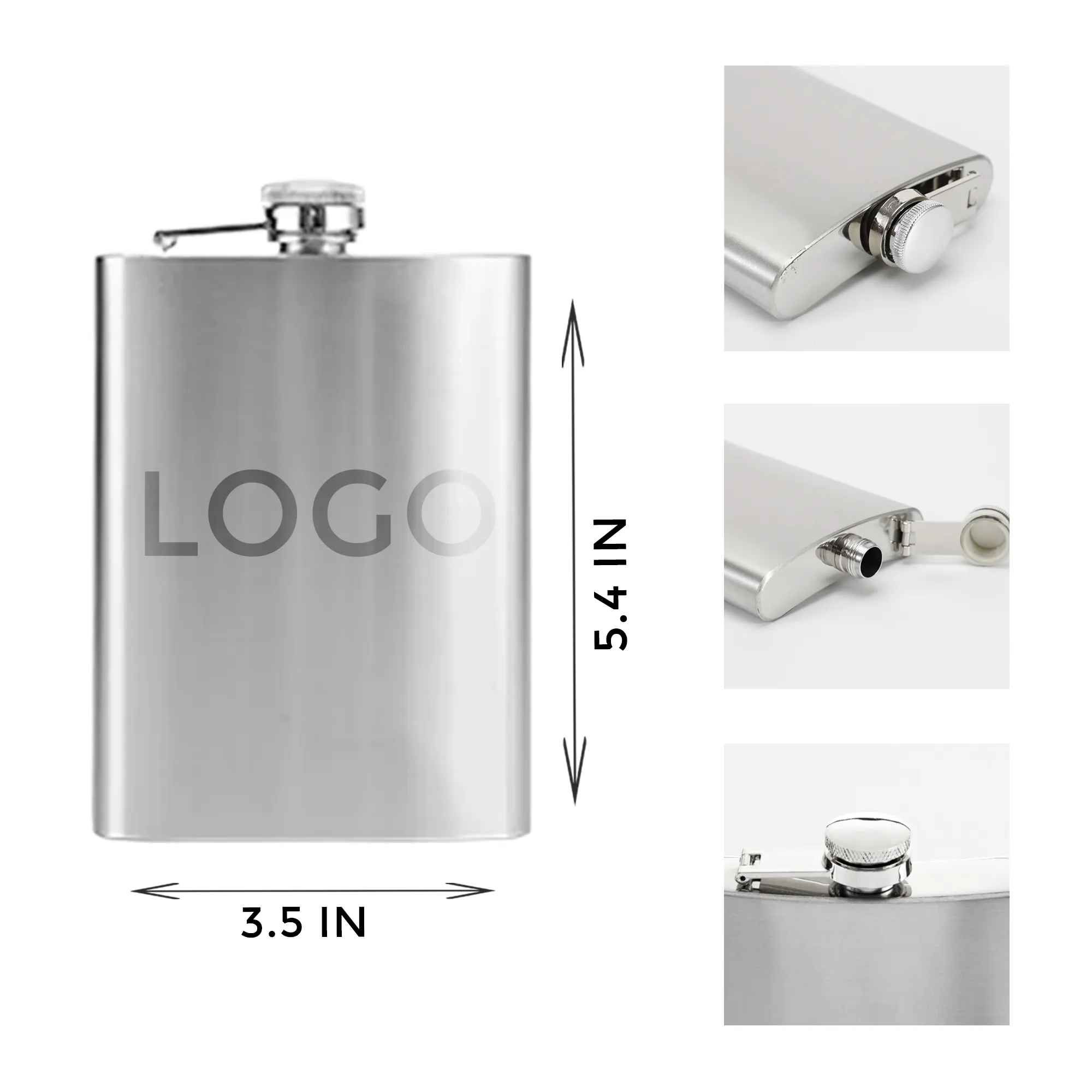 8OZ Stainless Steel Hip Flask 3