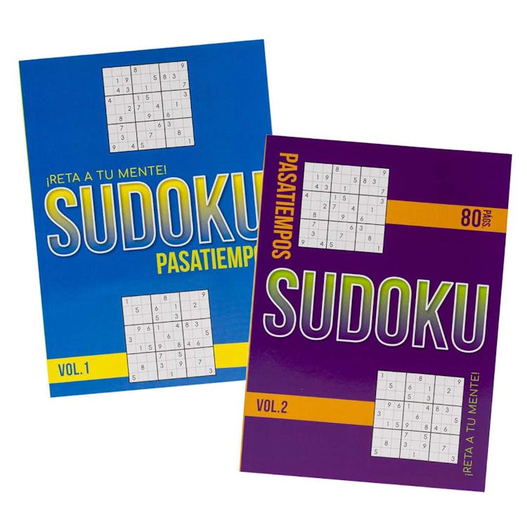Spanish Sudoku Puzzle Books - 80 Pages Two Titles 3