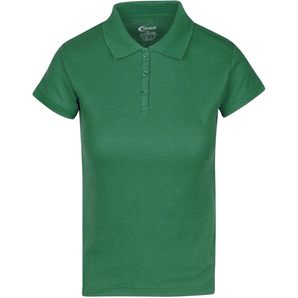 Juniors' Polo Uniform Shirts - Hunter Green Size Large 3