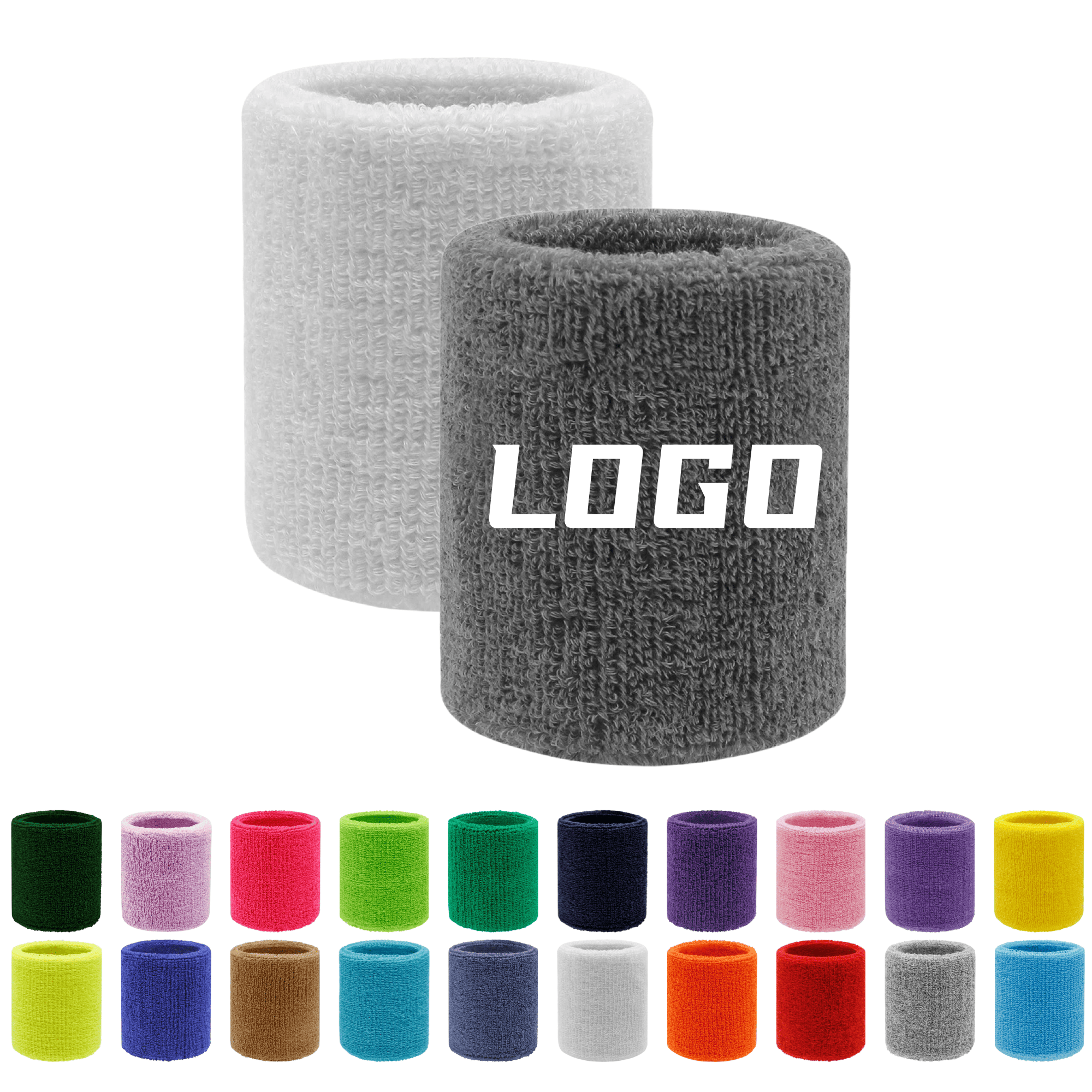Promotional Breathable Sports Terry Wristband 4