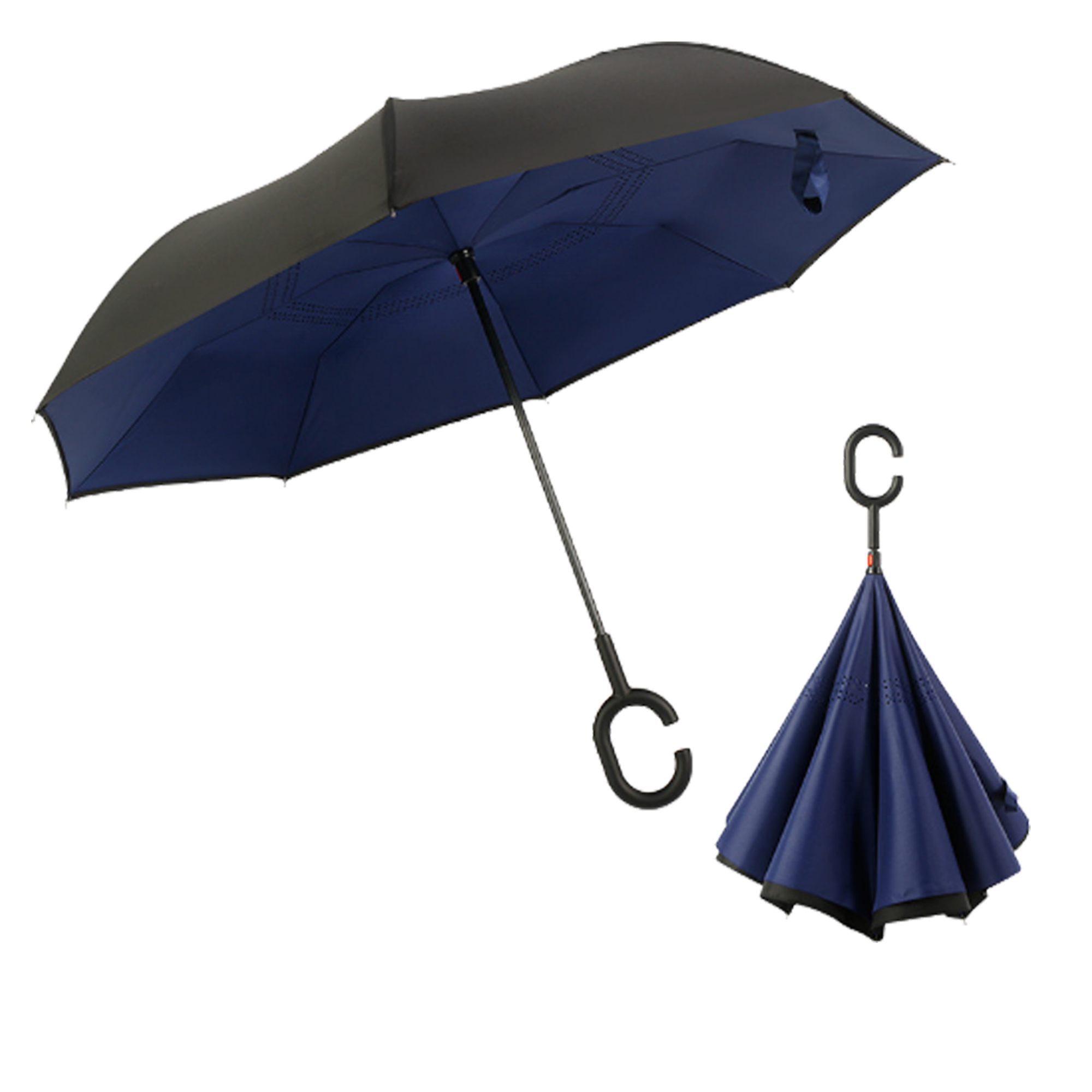 MOQ 30 PCS Durable Hands Free Inverted Umbrella 20