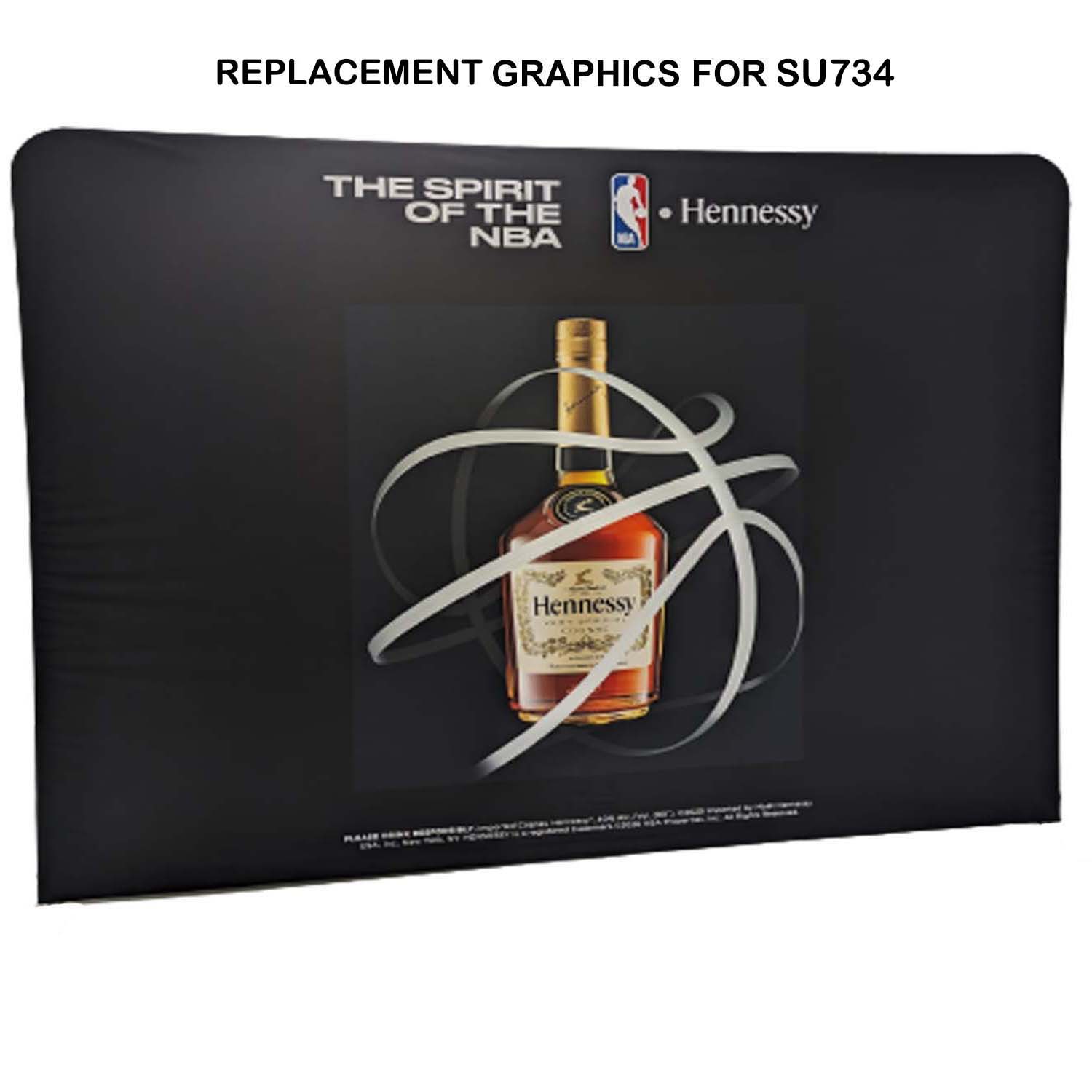 Replacement Graphics Double Sided 10'W x 8'H EuroFit Tension Fabric Slip on cover, NO SETUP CHARGE 5