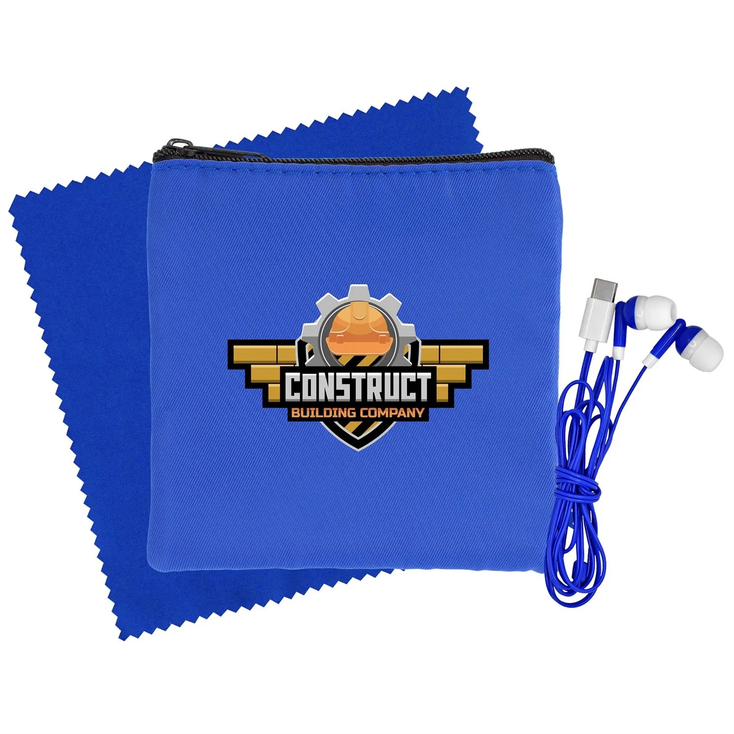 Colorful RPET Ear Bud & Cloth Set 5
