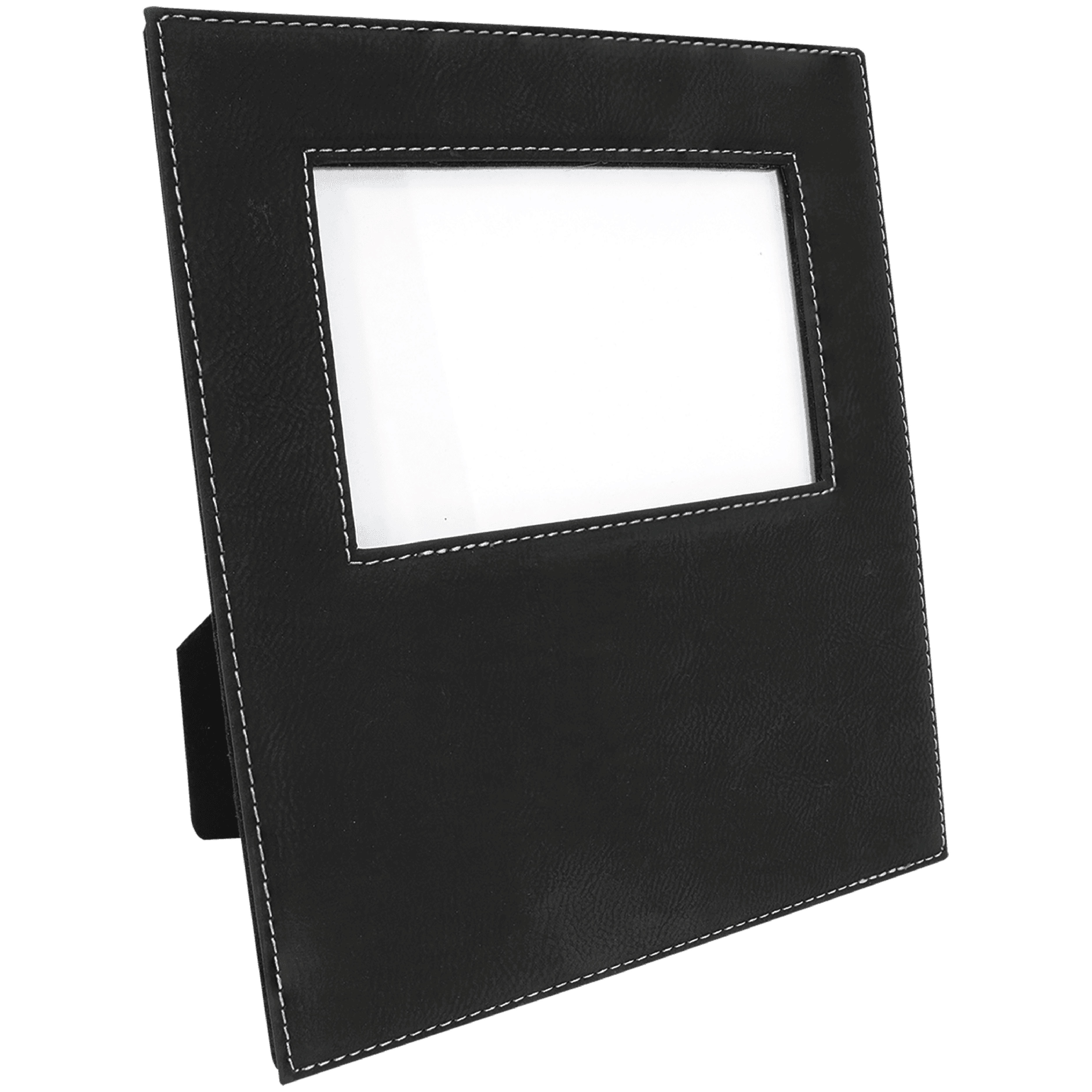 4" x 6" Black & Silver Leatherette Photo Frame 3
