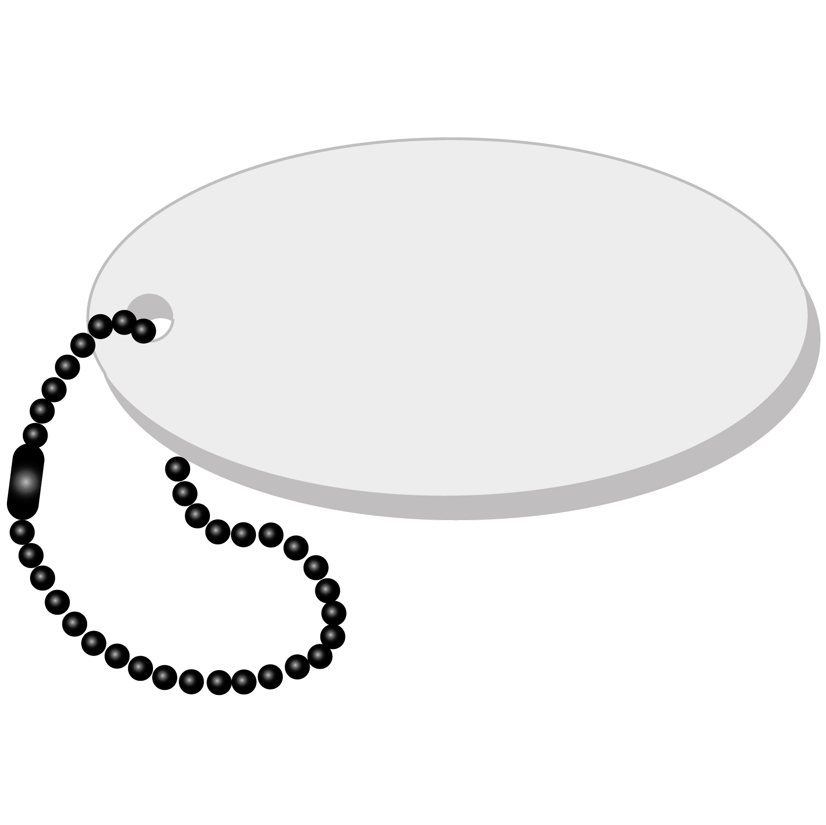 Oval Key Tag 30