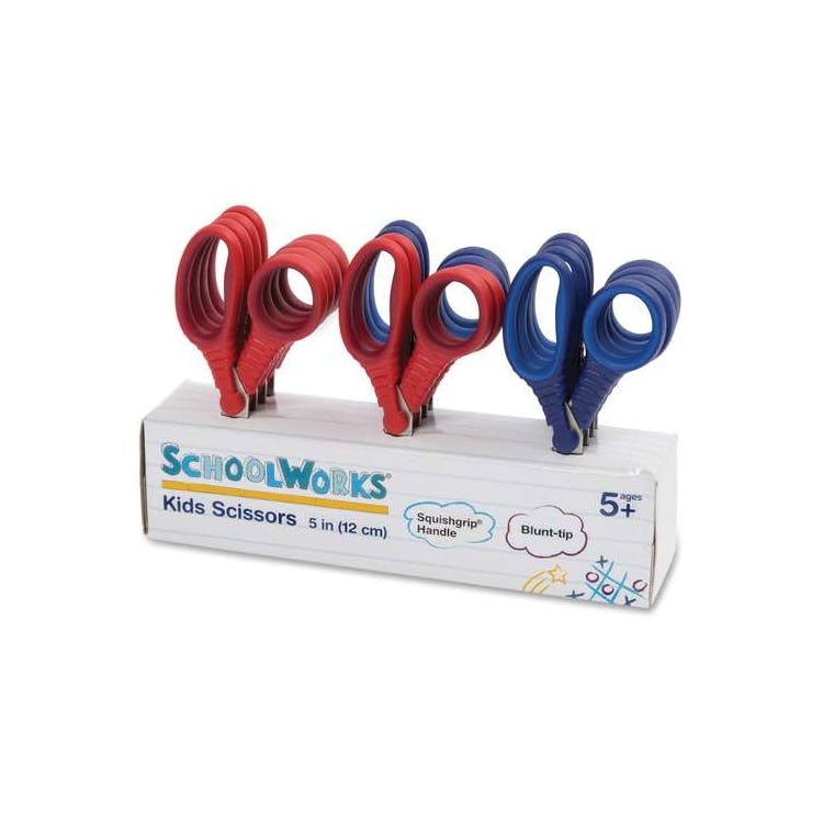 Fiskars Schoolworks Scissors - 2 Colors 5" 12 Set