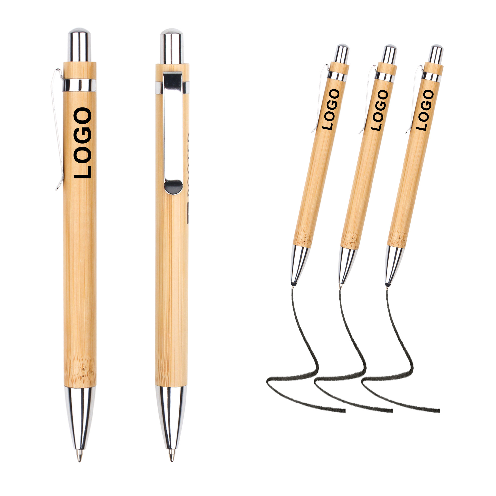 Customizable Bamboo Ballpoint Pen 4