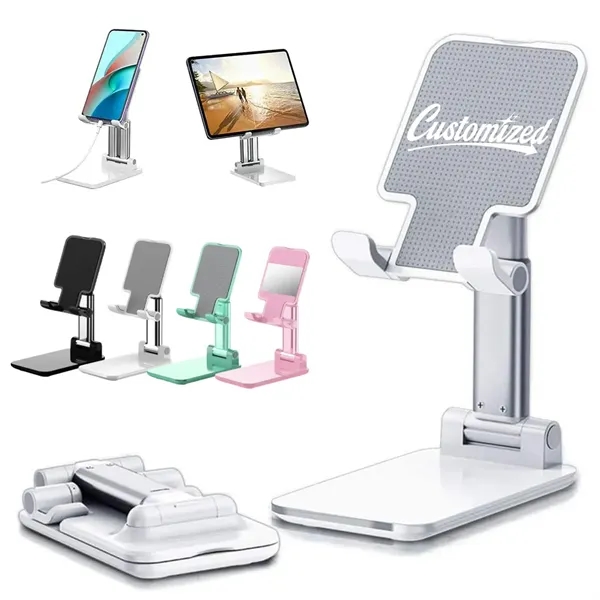 Custom Lightweight Plastic Phone Stand Adjustable Height — Mobile Device Tech Giveaway