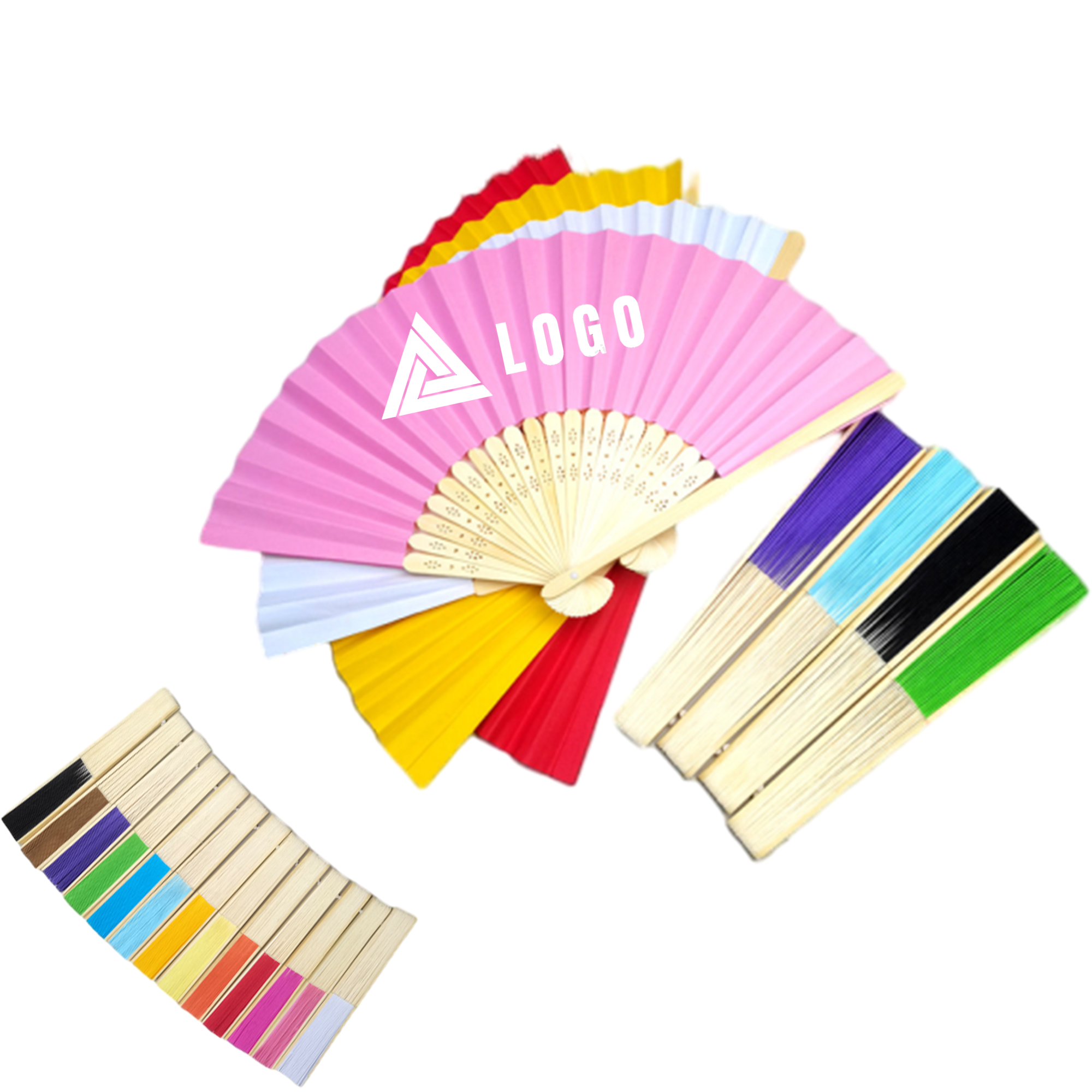 Folding Bamboo Paper Hand Fan 3