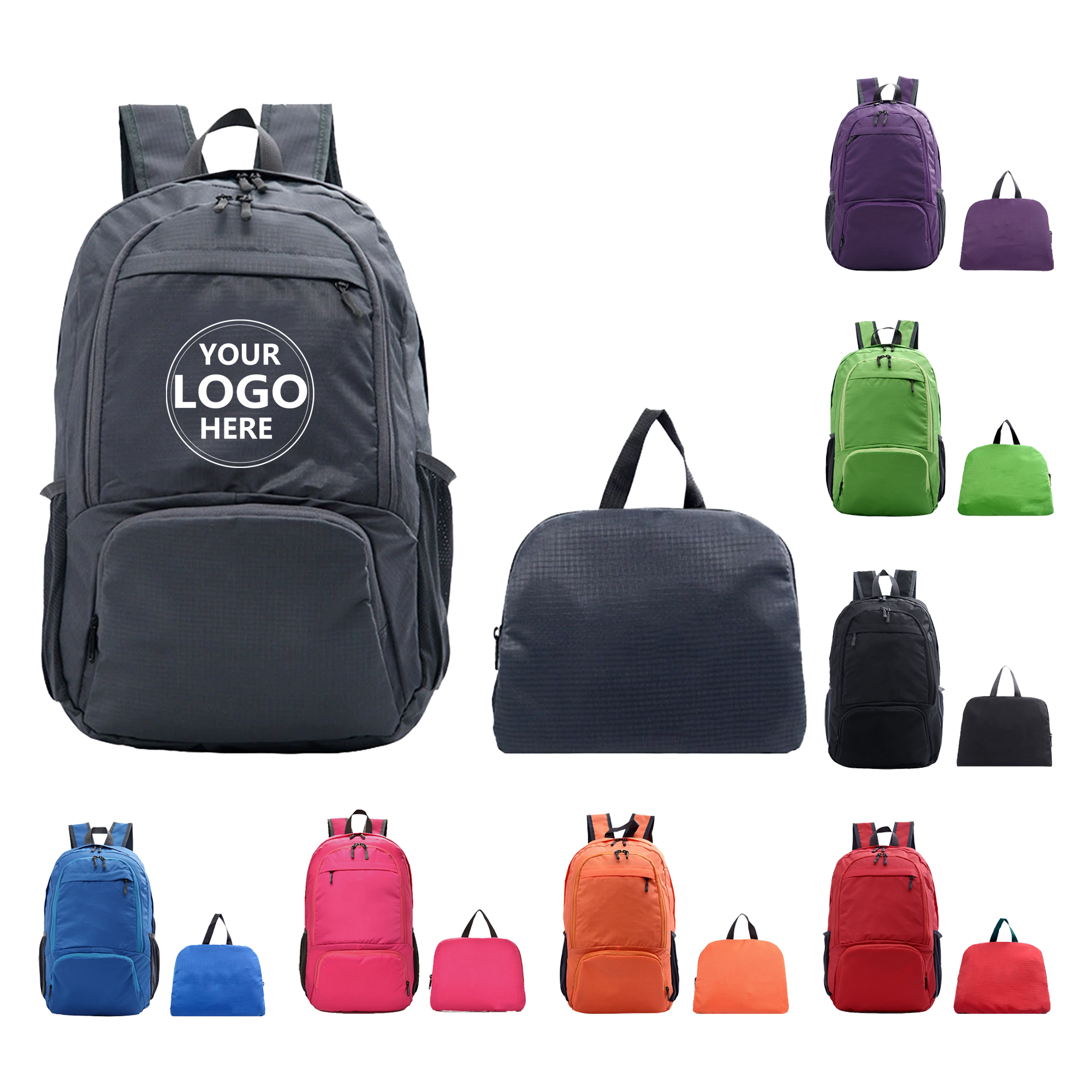 Portable Waterproof Polyester Backpack for Outdoor Adventures 3