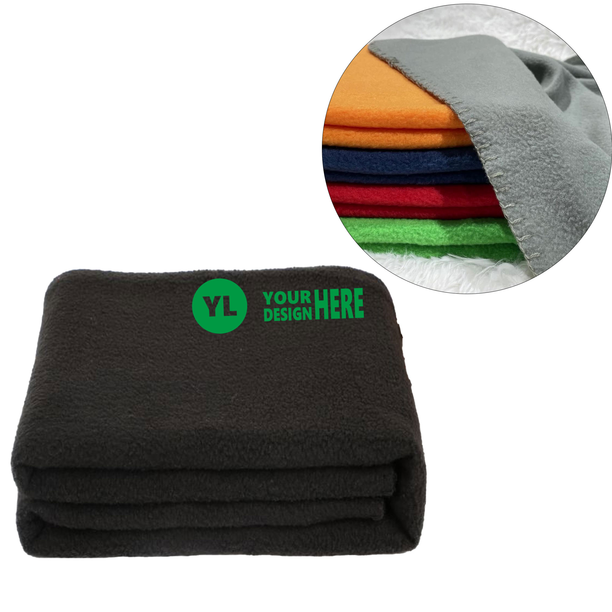 180 GSM Plain Fleece Blanket Fall Winter Warm