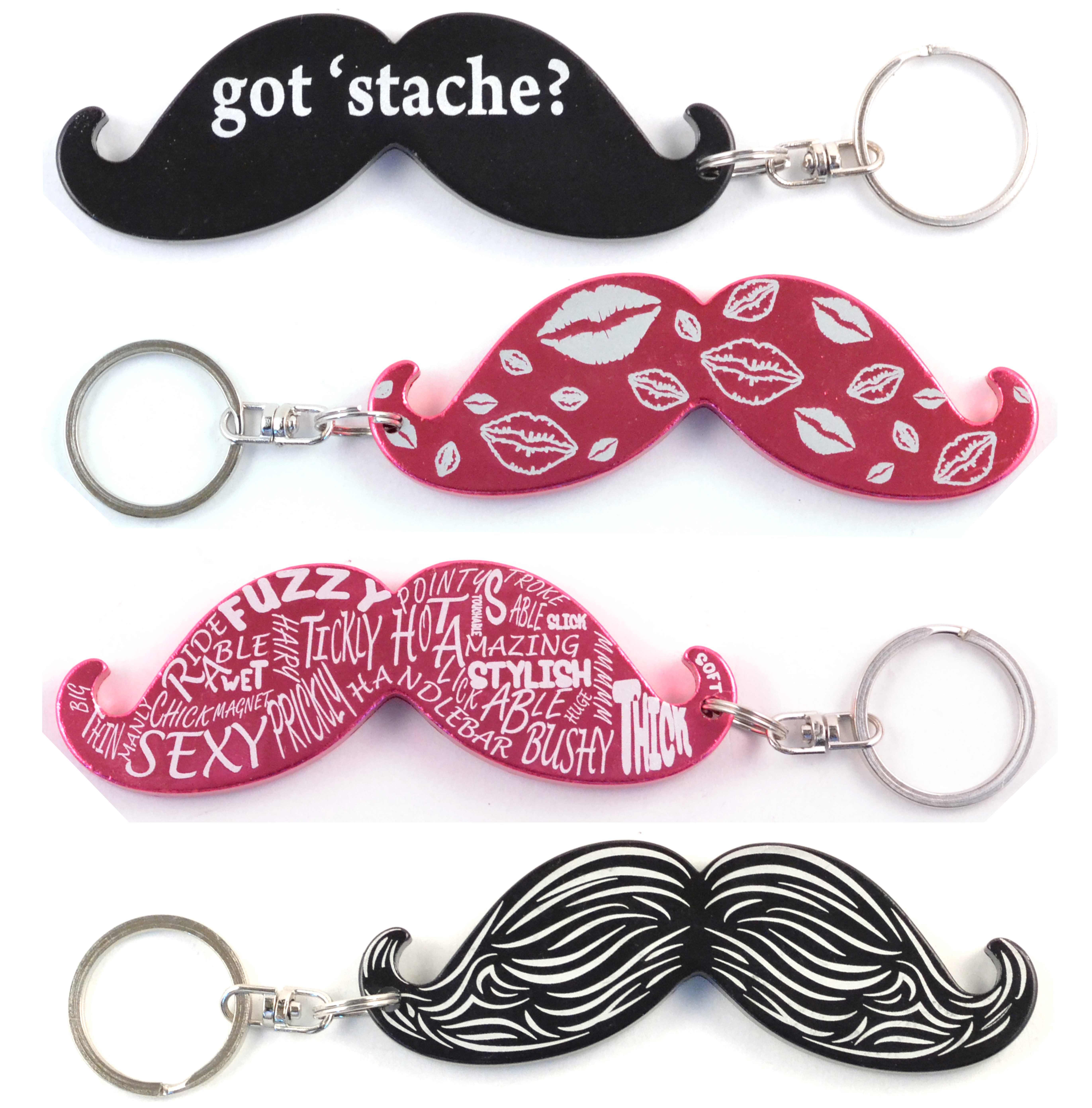 Mustache Key Chain / Bottle Opener 14