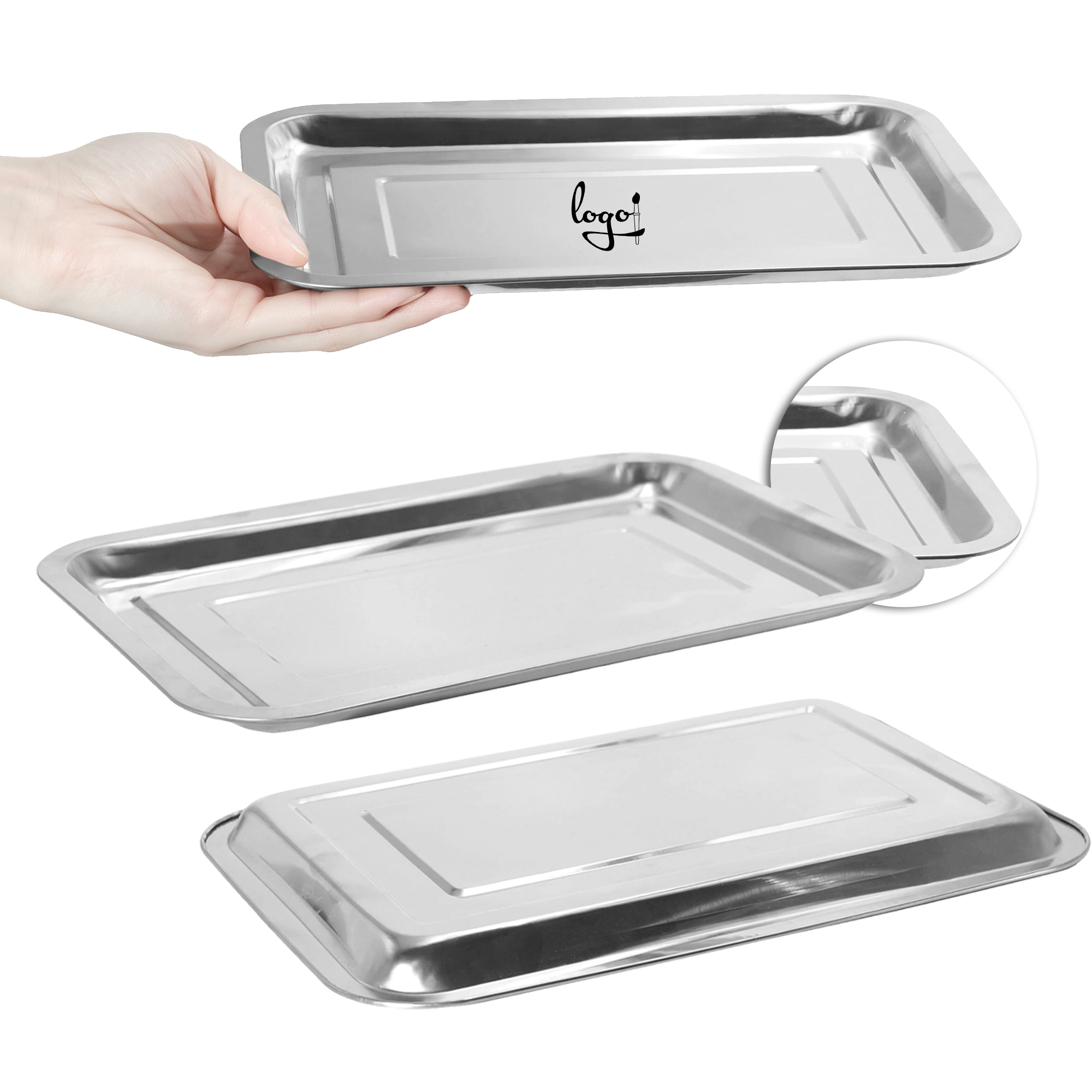 Stainless Steel Tray Flat Metal