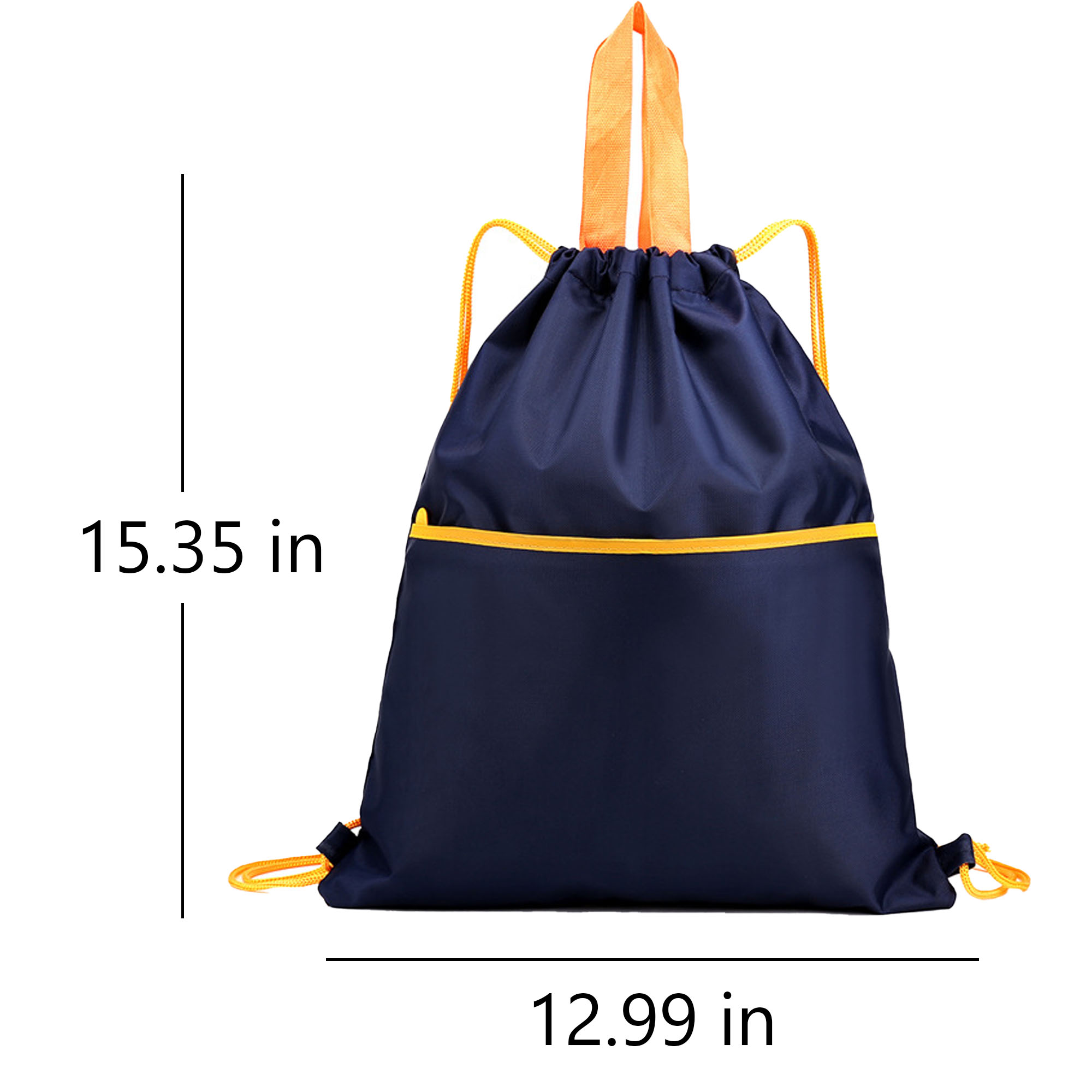420D Oxford Drawstring Backpack with Zipper Pocket 5