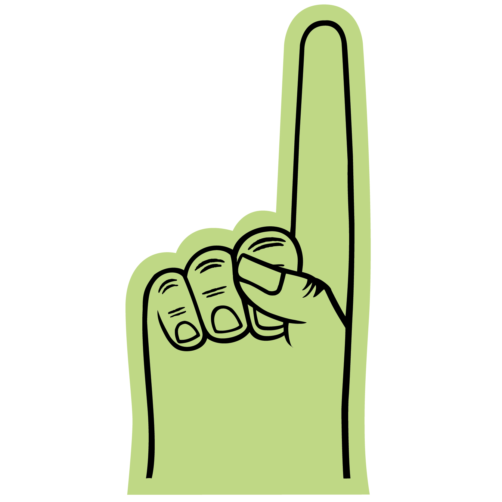 7.5" Foam Hand 64