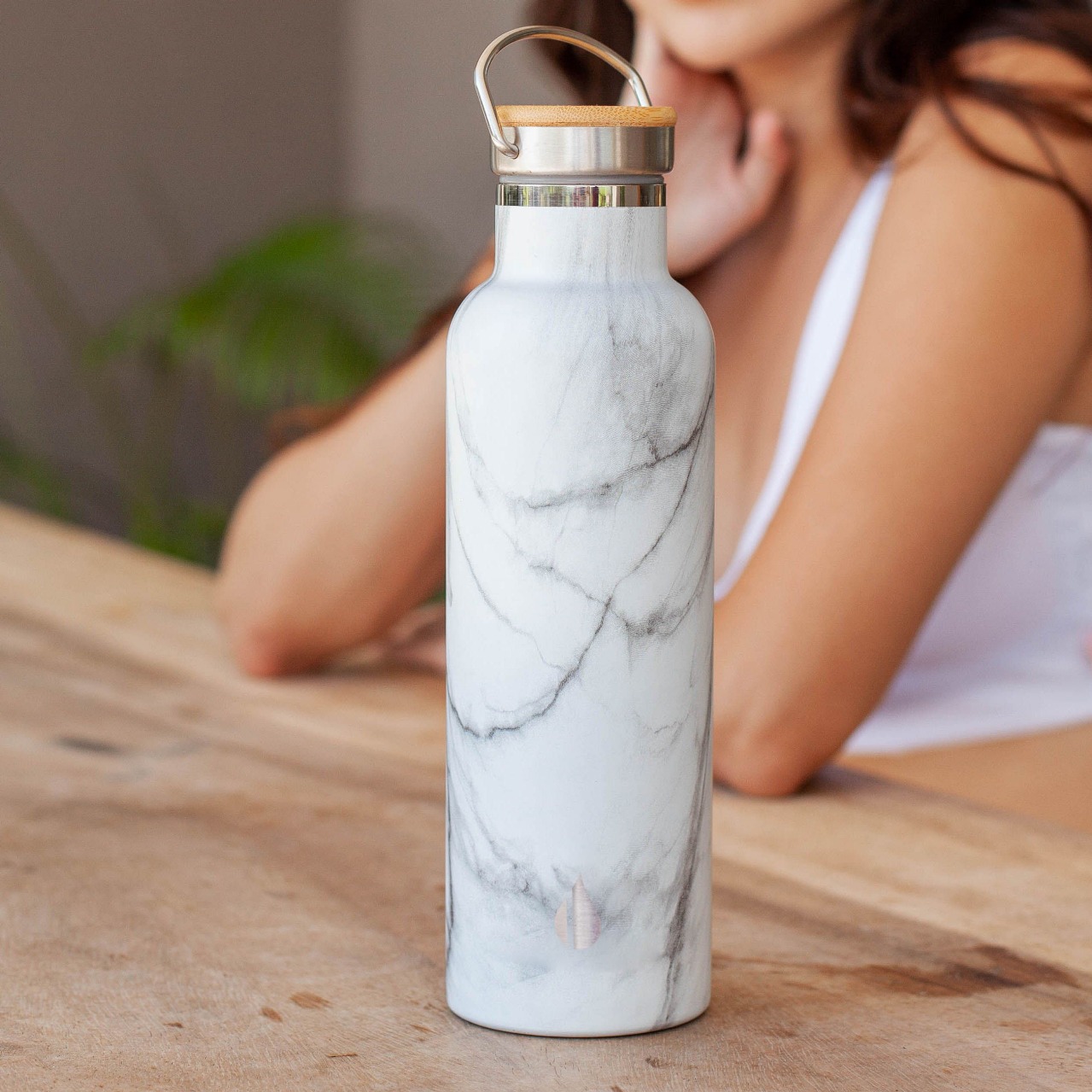 Elemental® Classic 25oz Stainless Steel Water Bottle - Vacuum Double Walled Insulated - Leak Free, custom water bottle with logo imprint 35