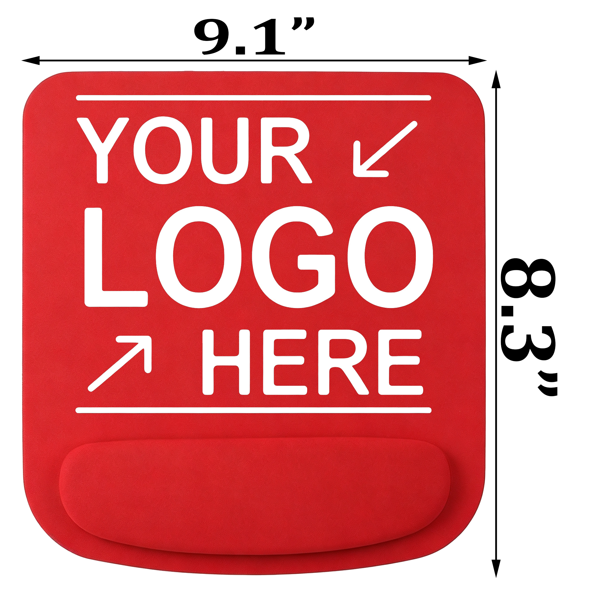 Rectangle EVA Mouse Pad with Wrist Rest 5