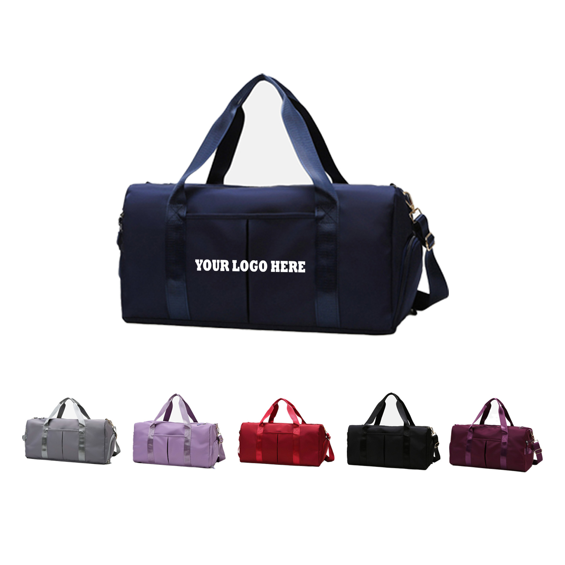 Nylon Travel Tote Bag With Strap