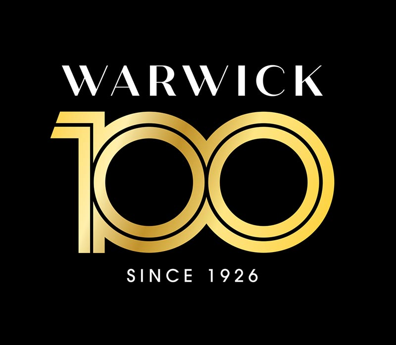 Warwick 100th anniversary logo