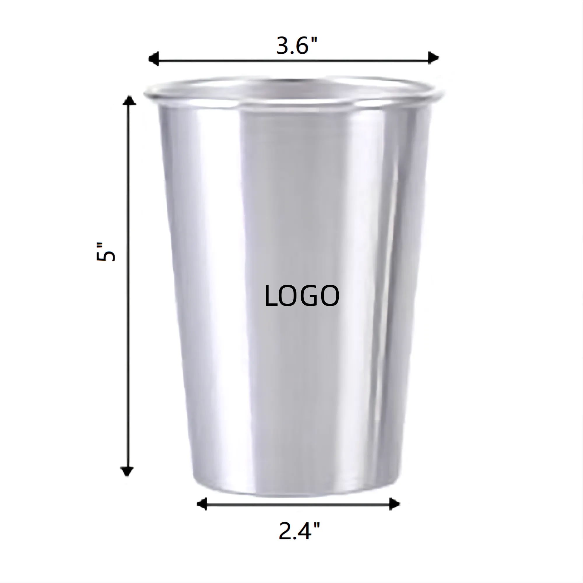 17 1/2 Ounce Stainless Pint Drinking Cup 9