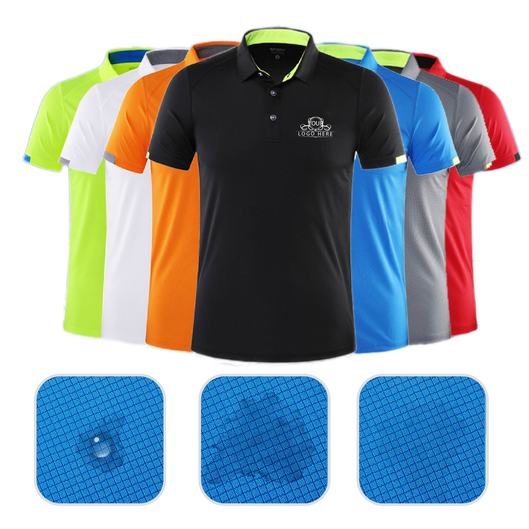 Quick Dry Polo T Shirts Short Sleeve