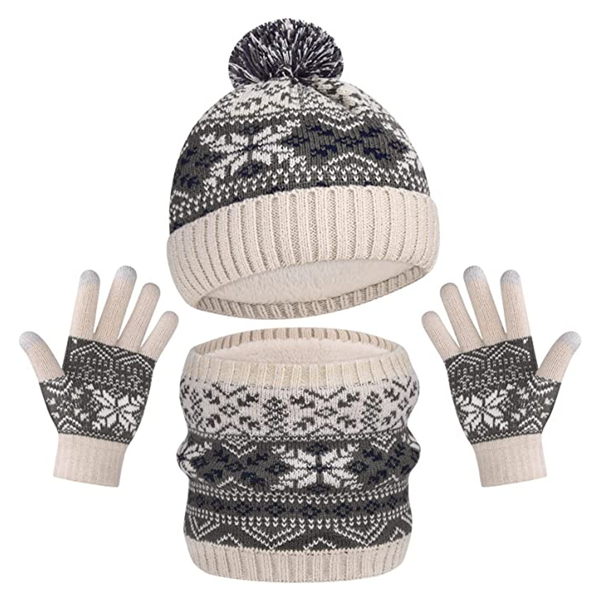MOQ20 Kids Hat Scarf Gloves Set 10