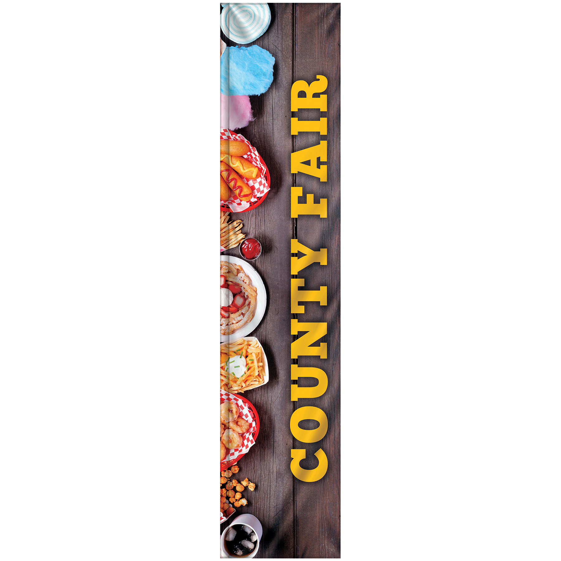3' x 15' Custom Single Reverse Square Feather Flag 18