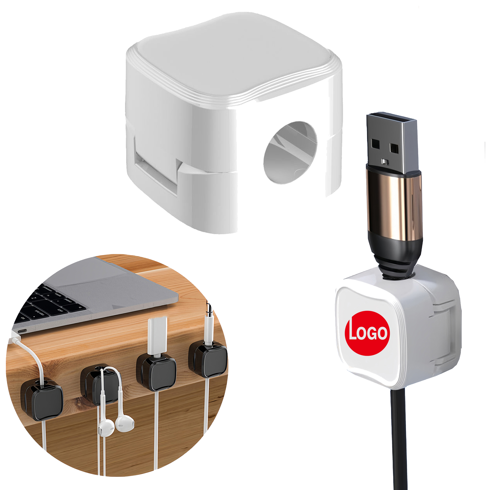 Custom Magnetic Cable Organizer for Desk and Office Use 6