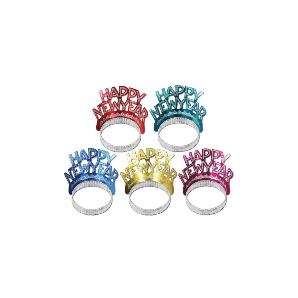 Happy New Year Tiaras - Assorted 3