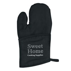 Quilted Cotton Canvas Oven Mitt - Thumbnail 2