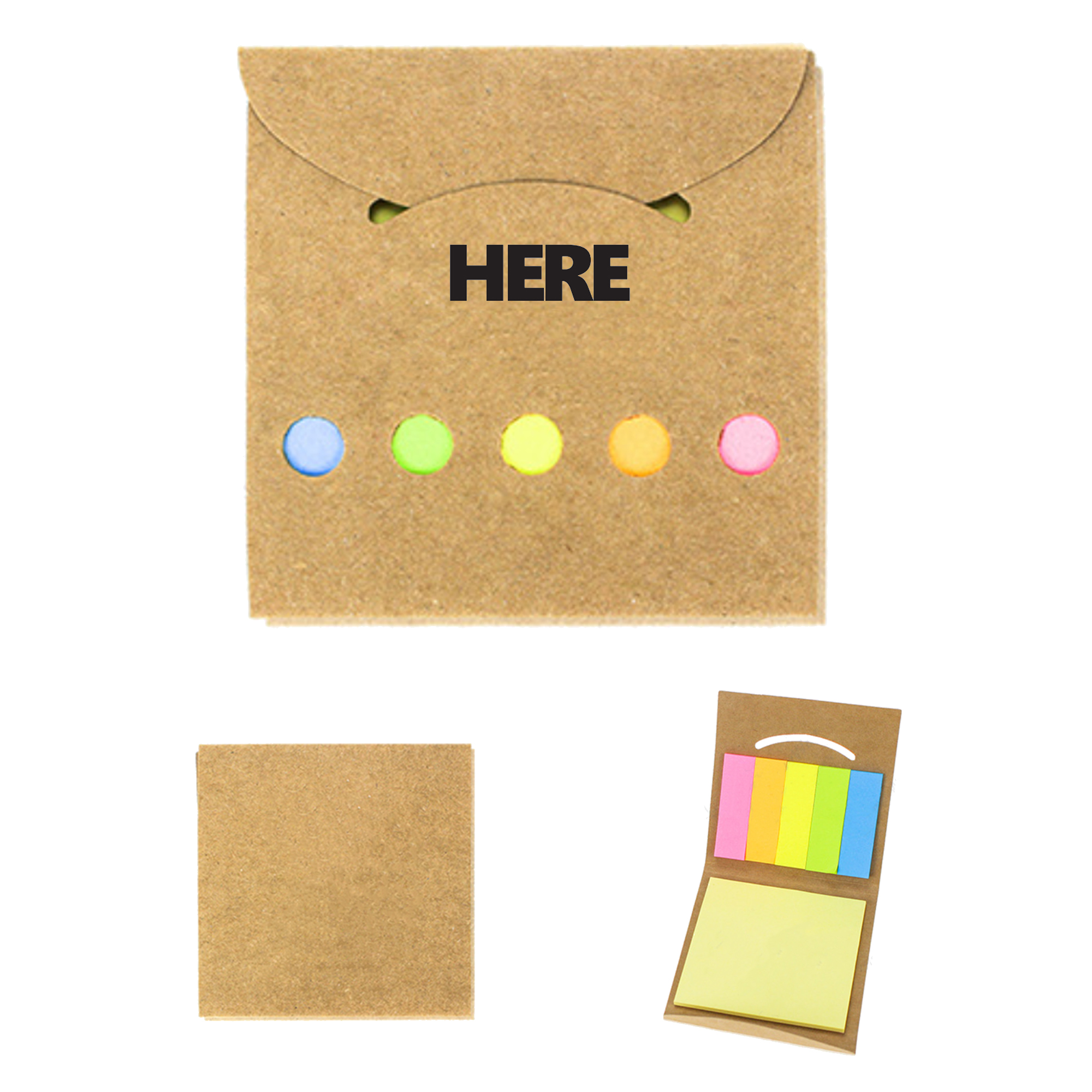 3.2"x3.4" Portable Colorful Sticky Notes MOQ 50