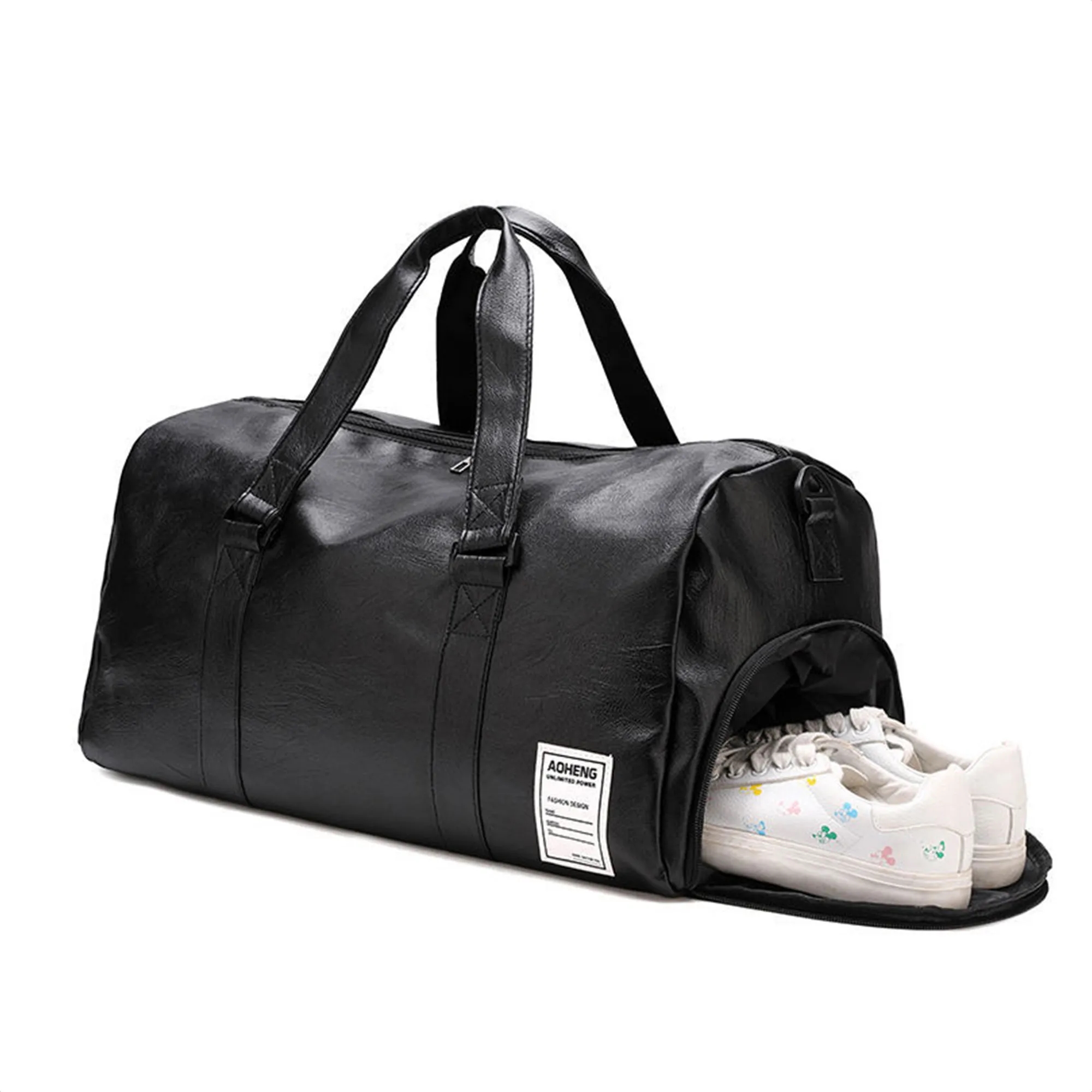 Oversized Eco-Friendly Pu Leather Waterproof Duffel Bag 13