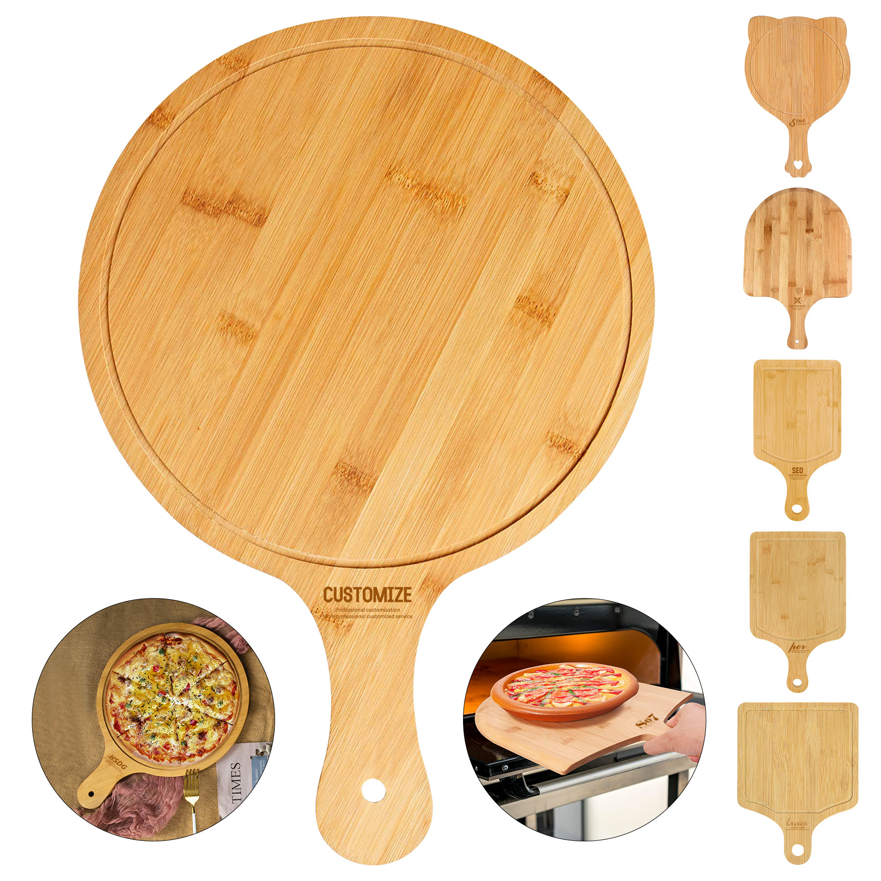Bamboo Pizza Board