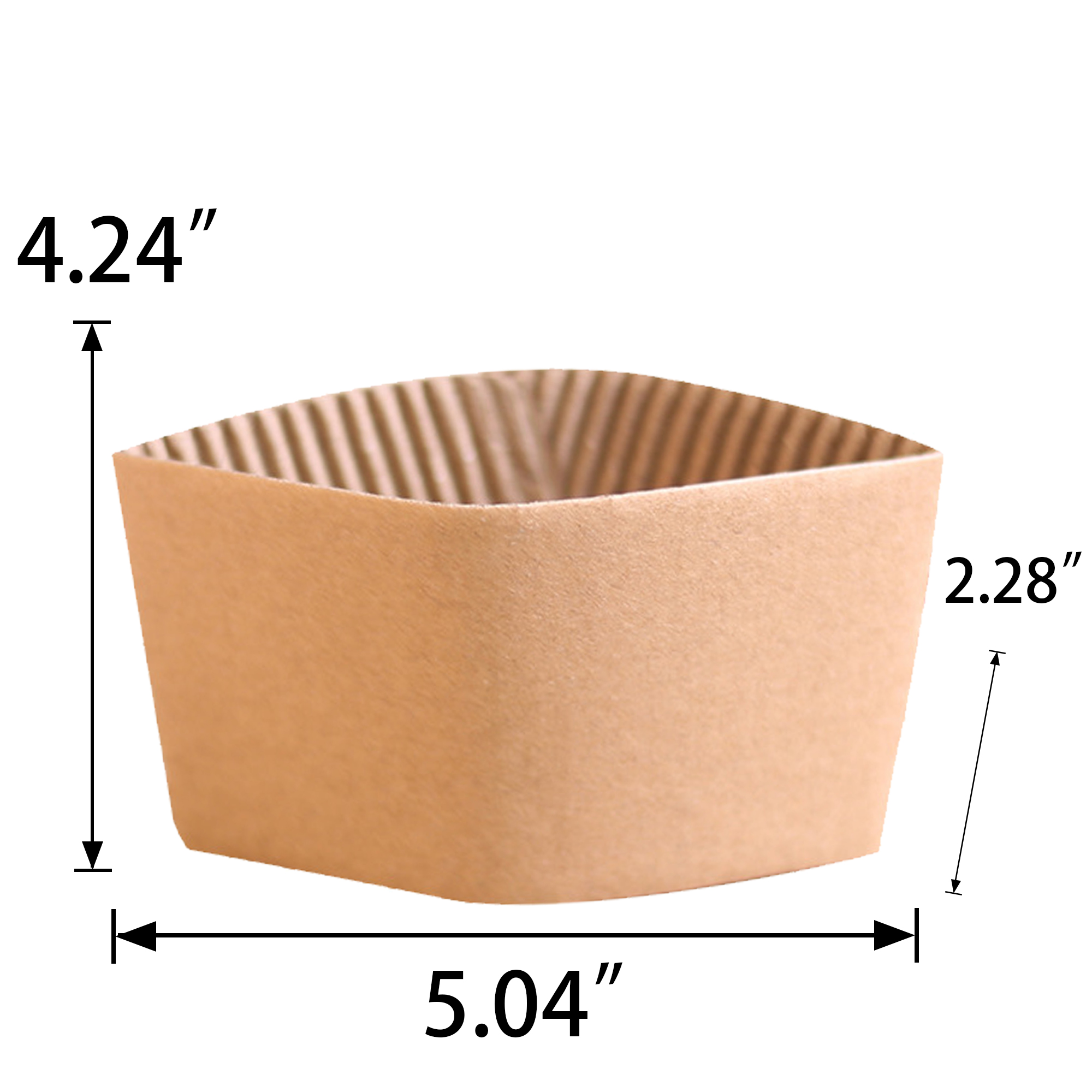 Coffee Cup Sleeves Disposable Paper Hot Cold 4