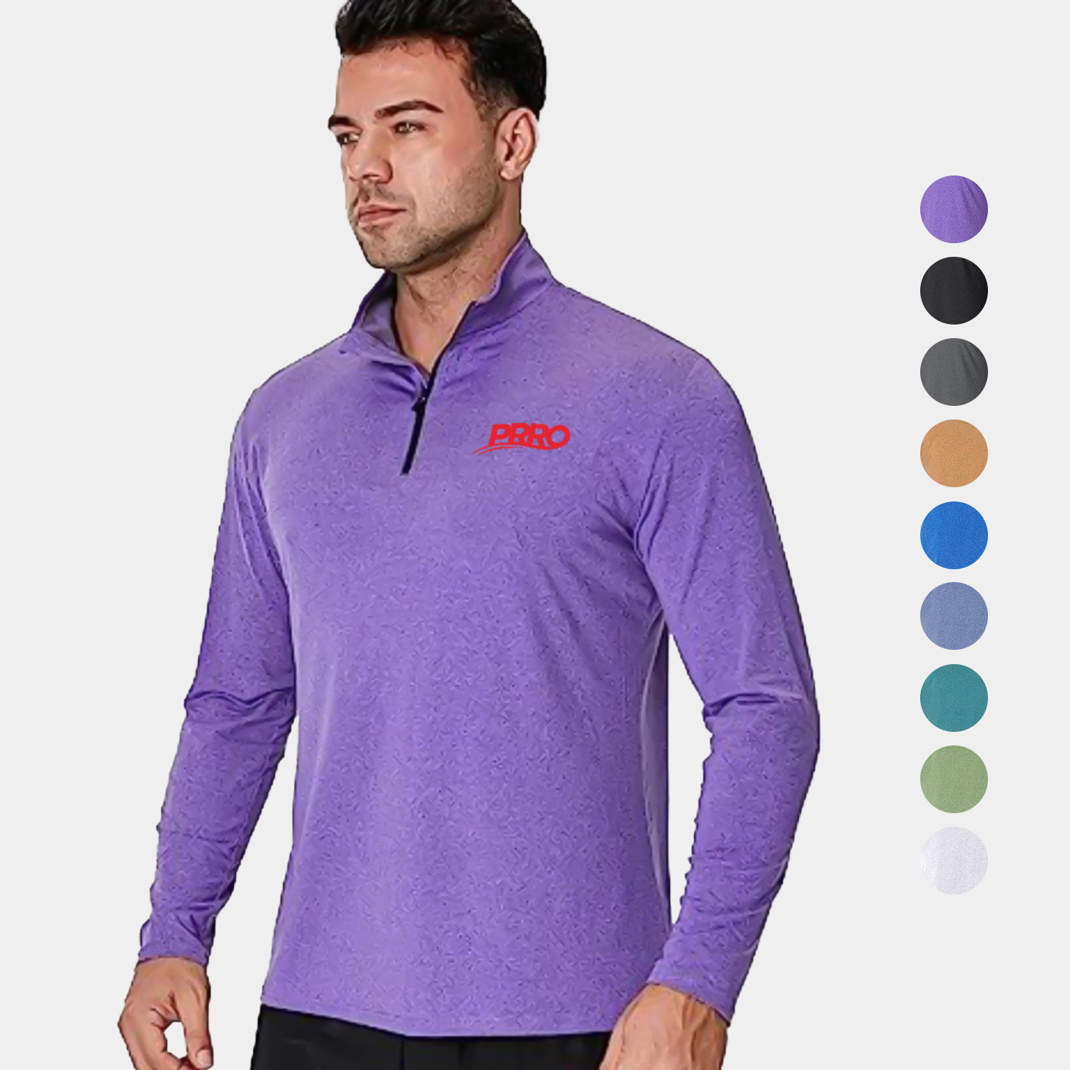 REPREVE® - Men's Quarter Zipper rPET Performance Long Sleeve