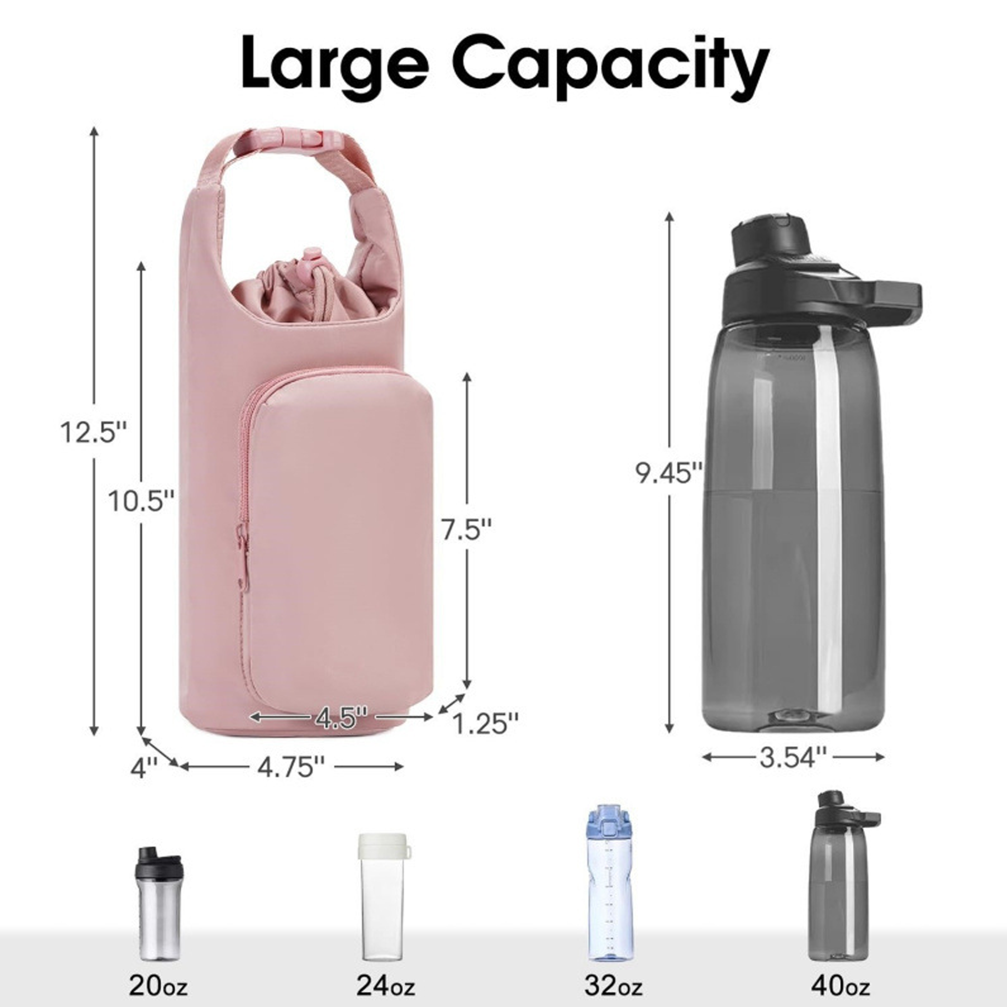 Outdoor Multifunctional Water Bottle Protective Cover 8