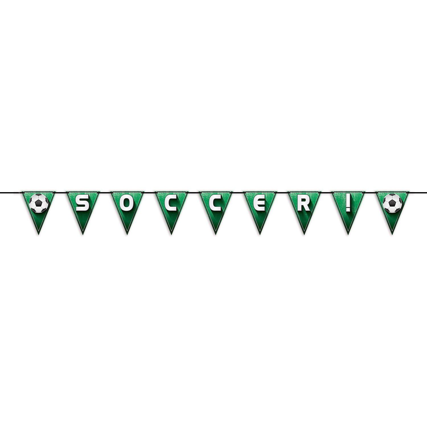 Soccer! / Football Pennant Streamer