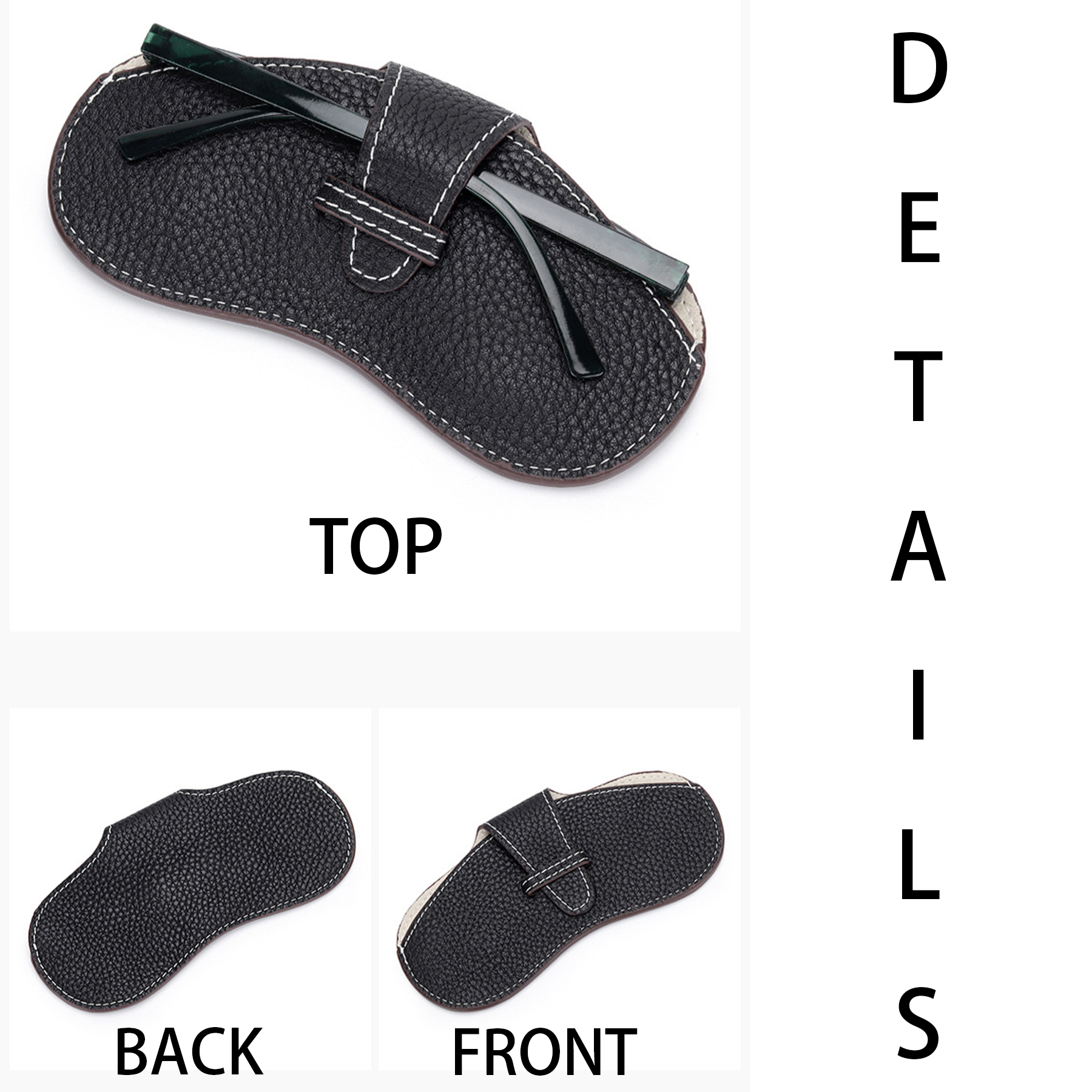 Genuine Leather Sunglasses and sunglasses storage bag 20
