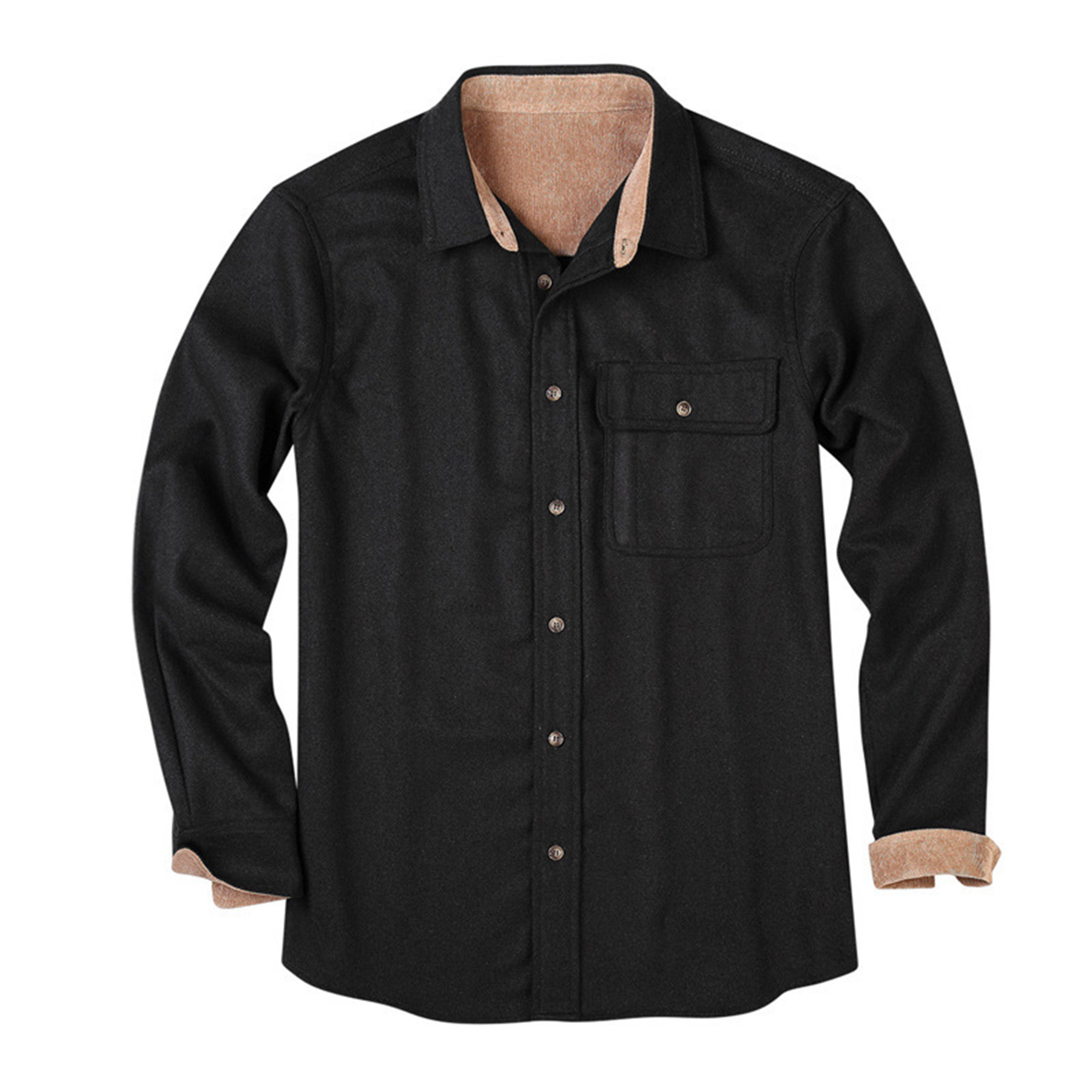 Flannel Long Sleeved Button Down Shirt 22