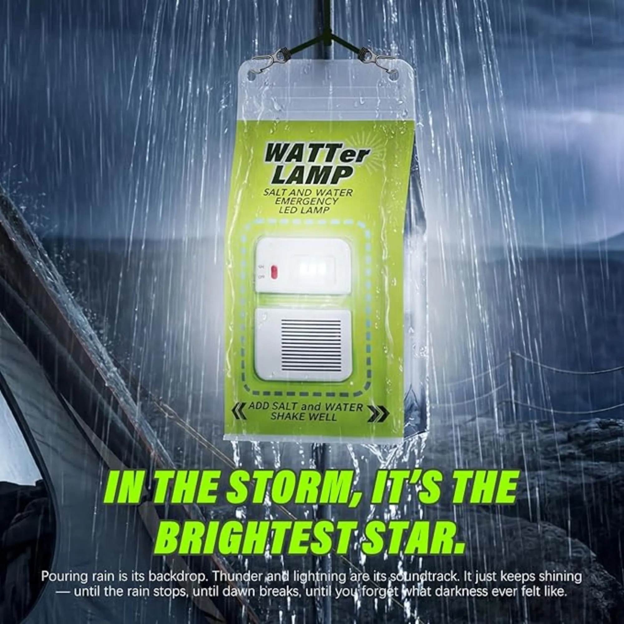 Portable Saltwater Lantern Battery-Free LED Emergency Light 9