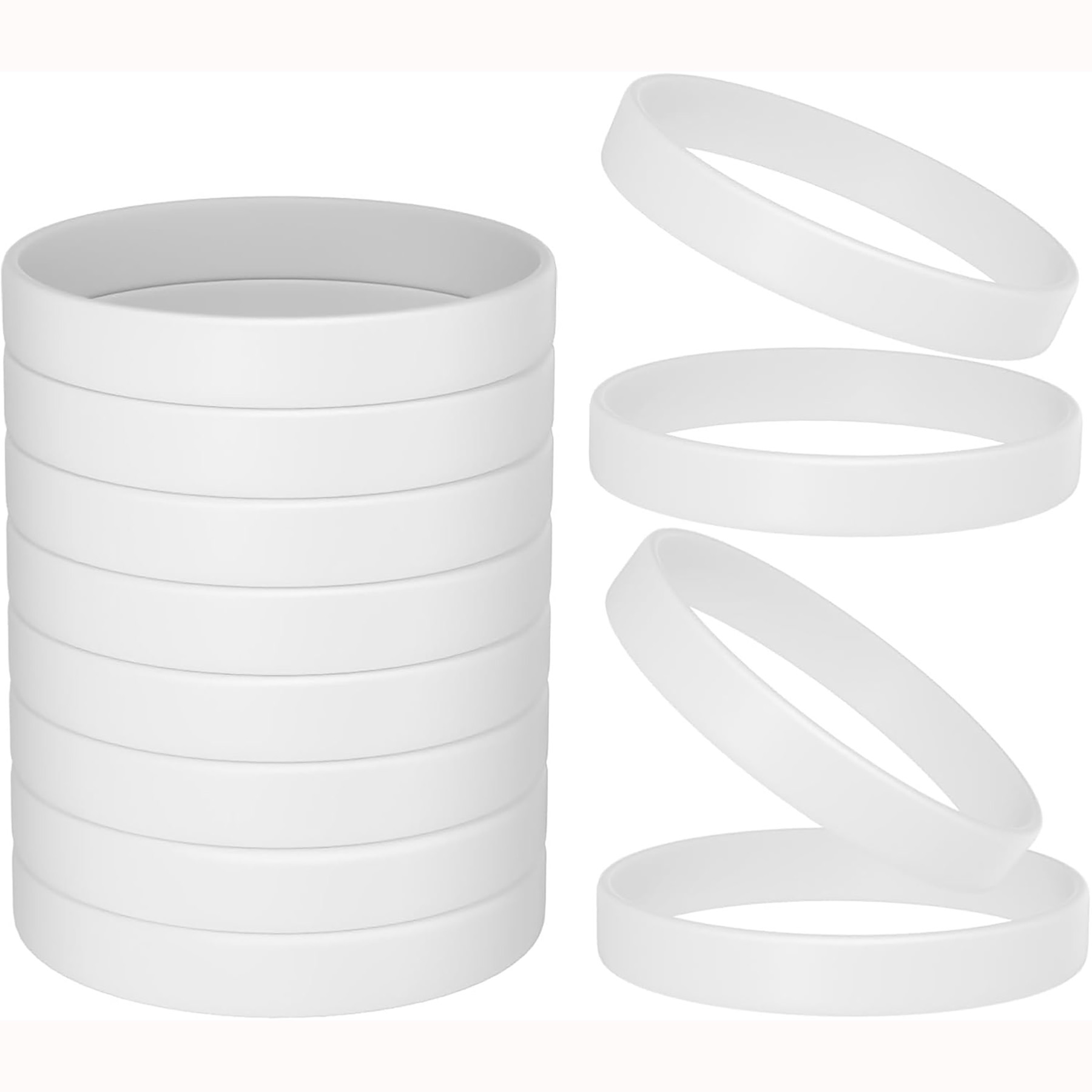 Color Blank Rubber Wristbands 9
