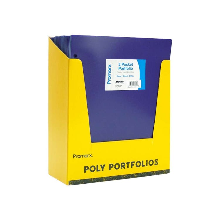 2 Pocket Poly Portfolios - Purple 3