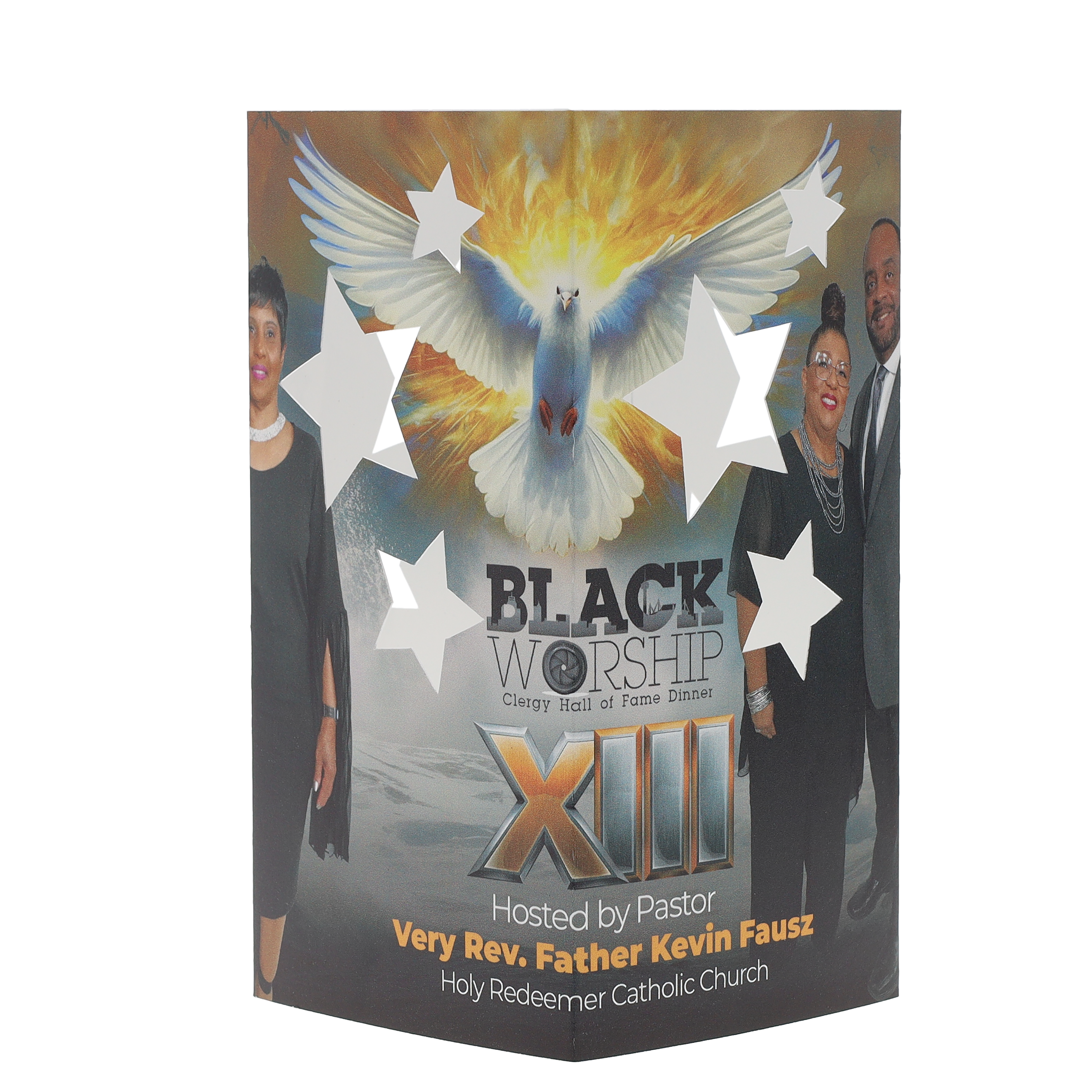 Table Luminary Card Stock 12 pt 4 Sided 4.250" x 4.250" x 8.000" Star White Digital Print 8
